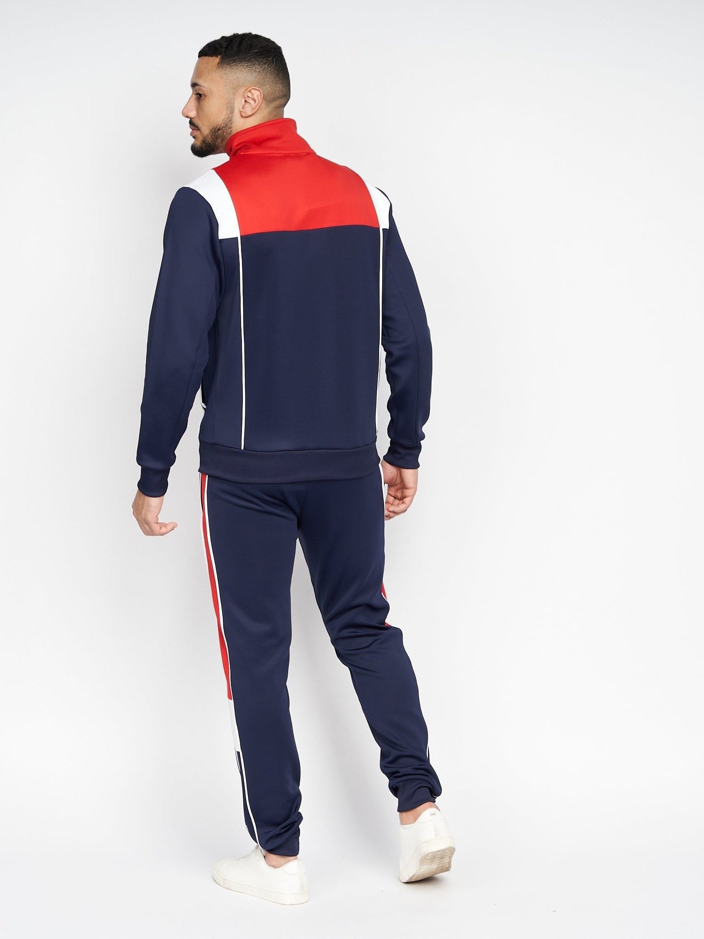 Mens Chinooks Tracksuit Navy/Red