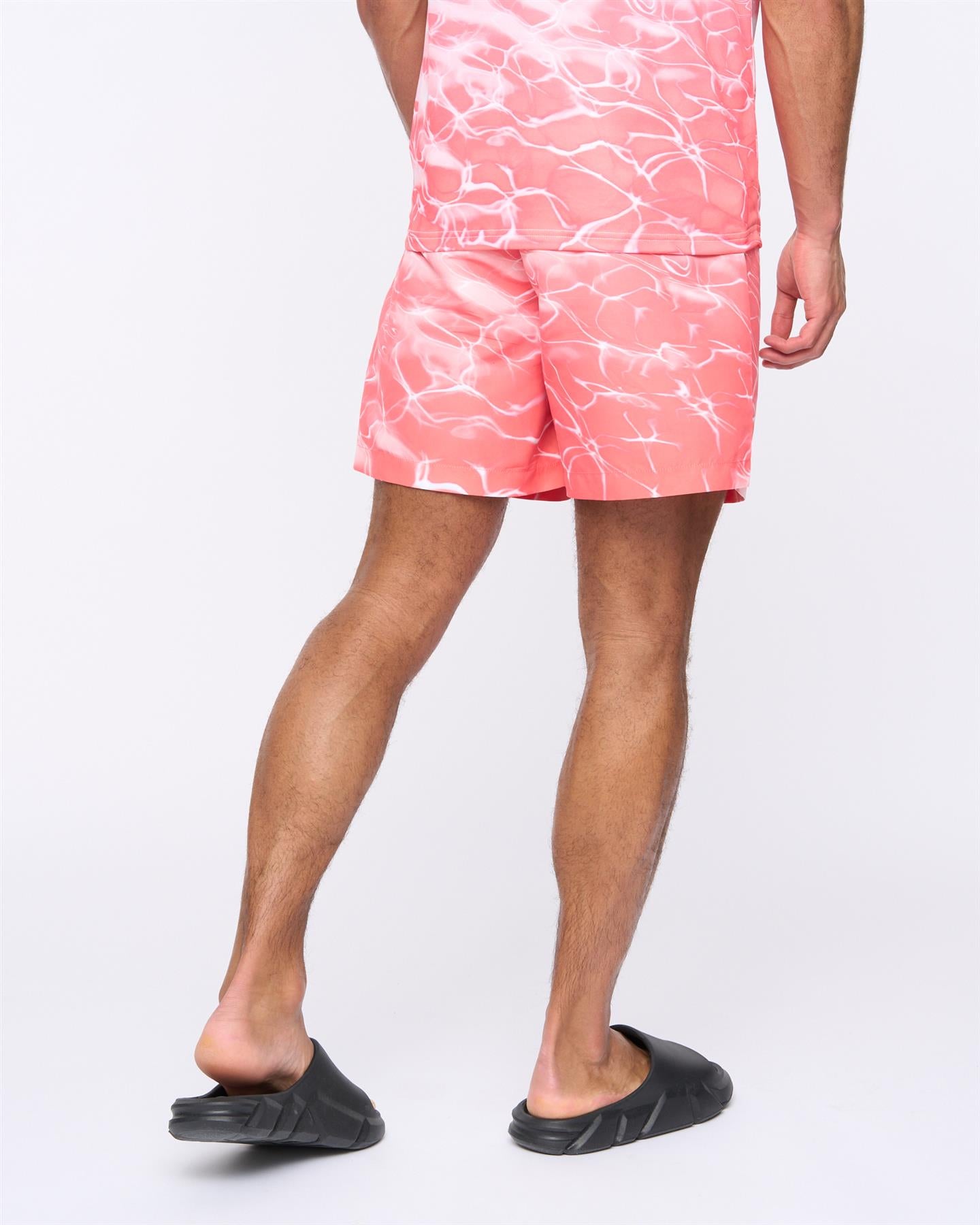 Mens Henpool Swim Shorts Coral