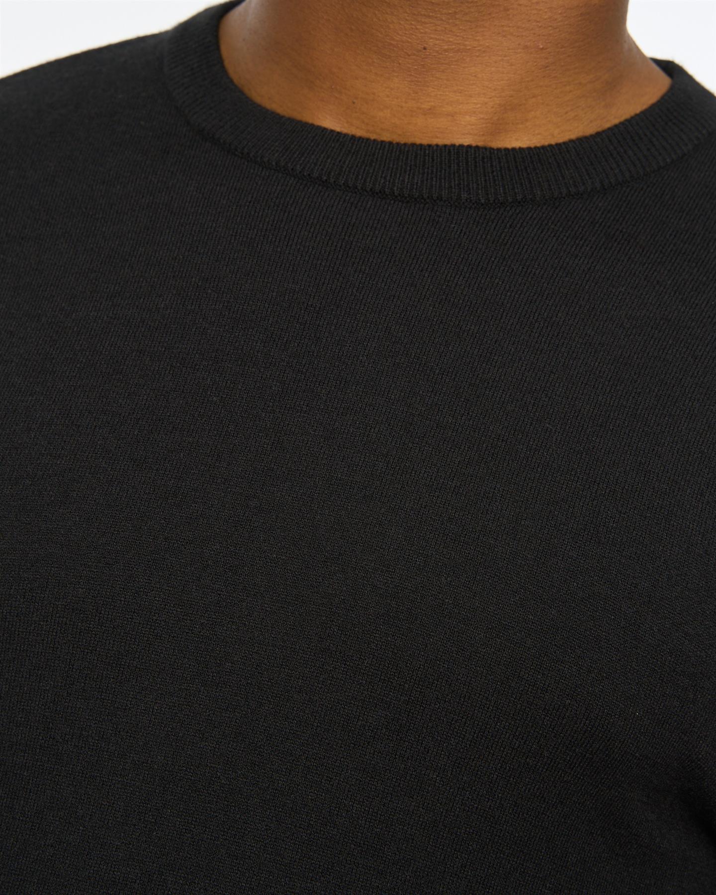 Mens Consenza Crew Knit Black
