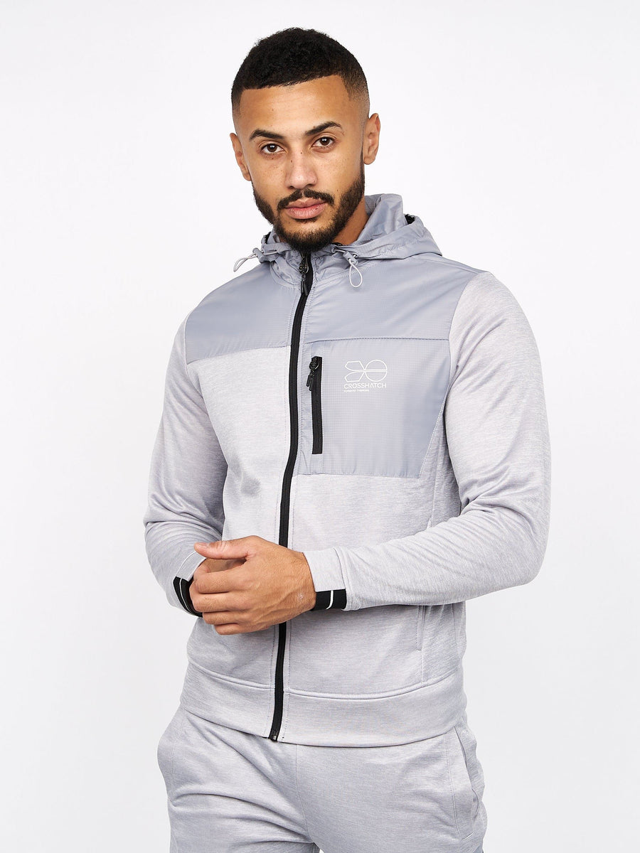 Mens Catmoore Zip Thru Tracktop Grey
