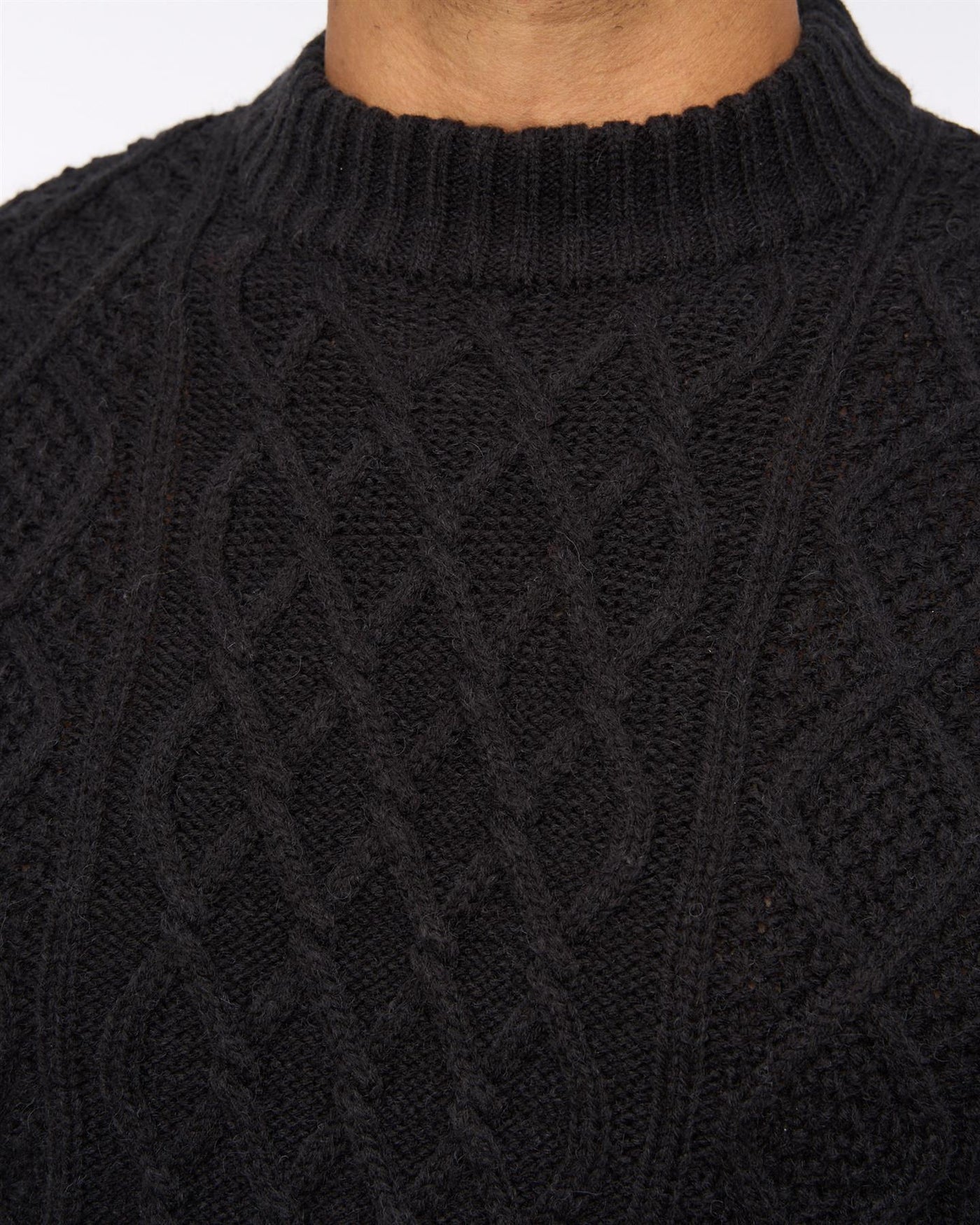 Brocksten Cable Knit Jumper Black