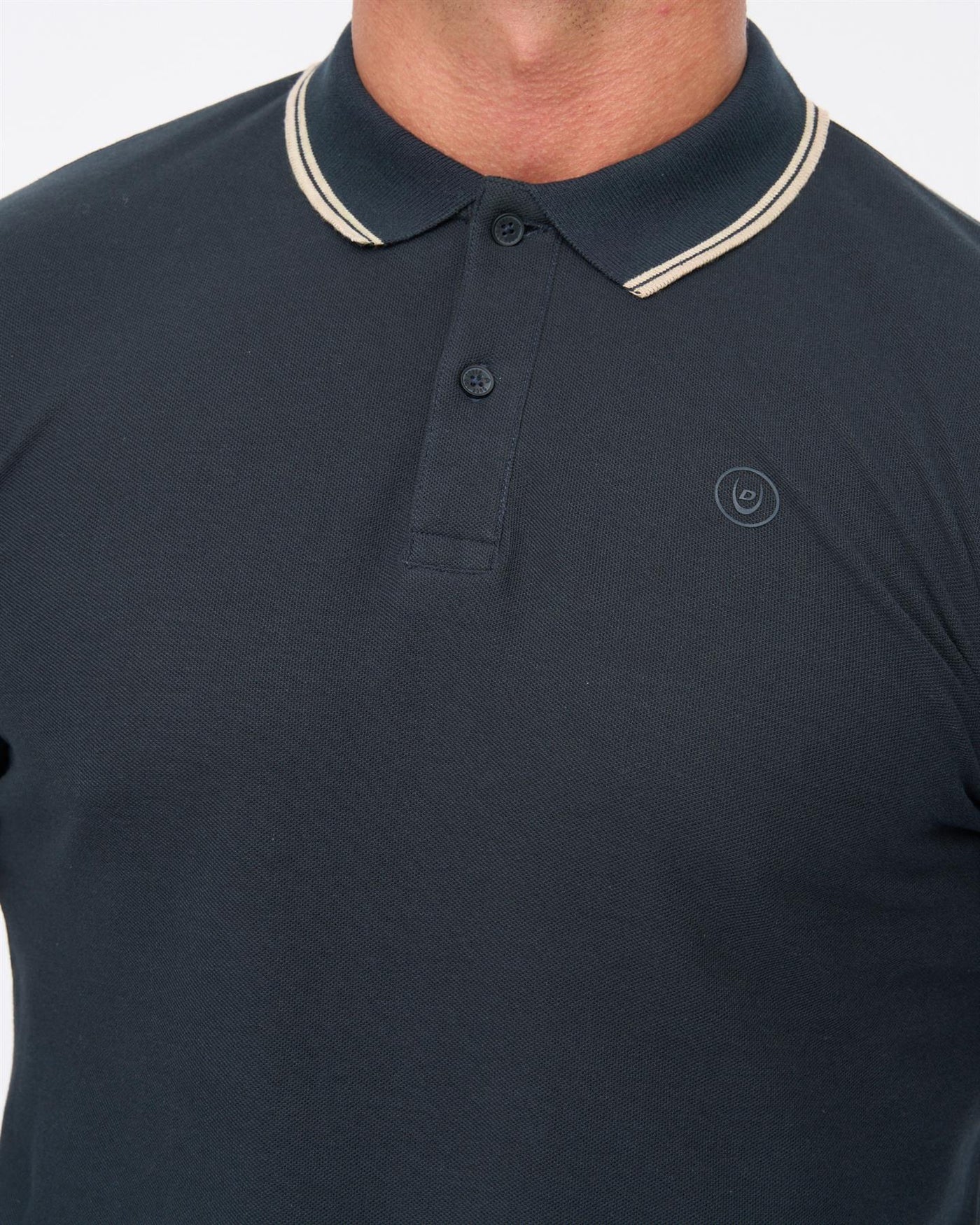 Mens Roxberry Long Sleeve Polo Navy