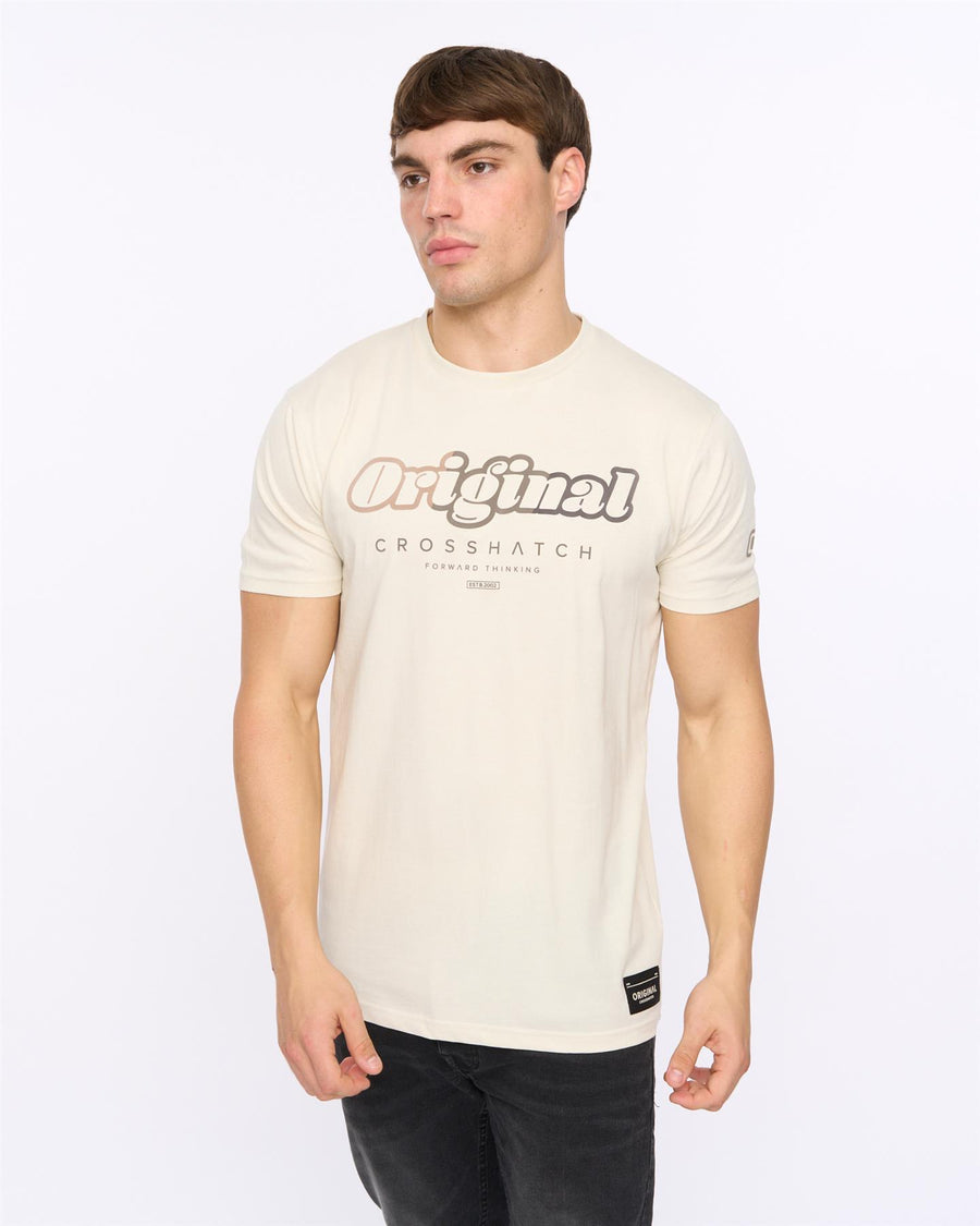 Mens Hybridge T-Shirt Off White