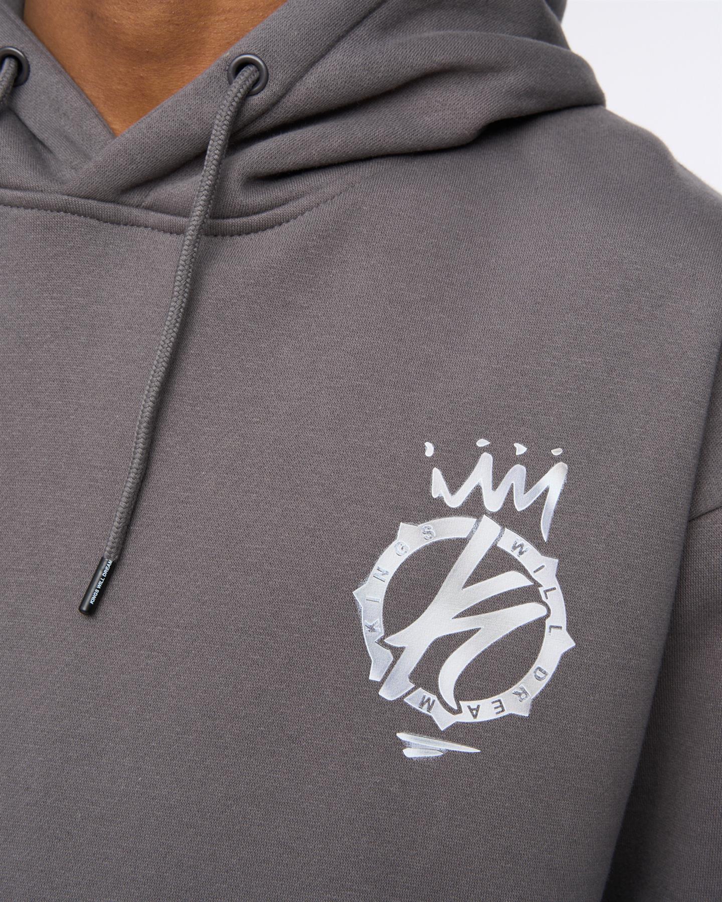 Mens Kayspray Hoodie  Asphalt