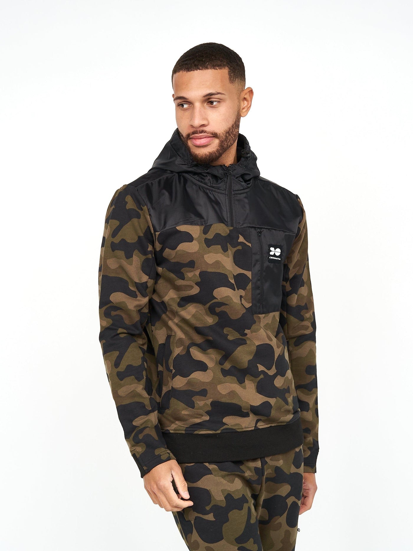 Mens Velmax Hoodie Forest Camo