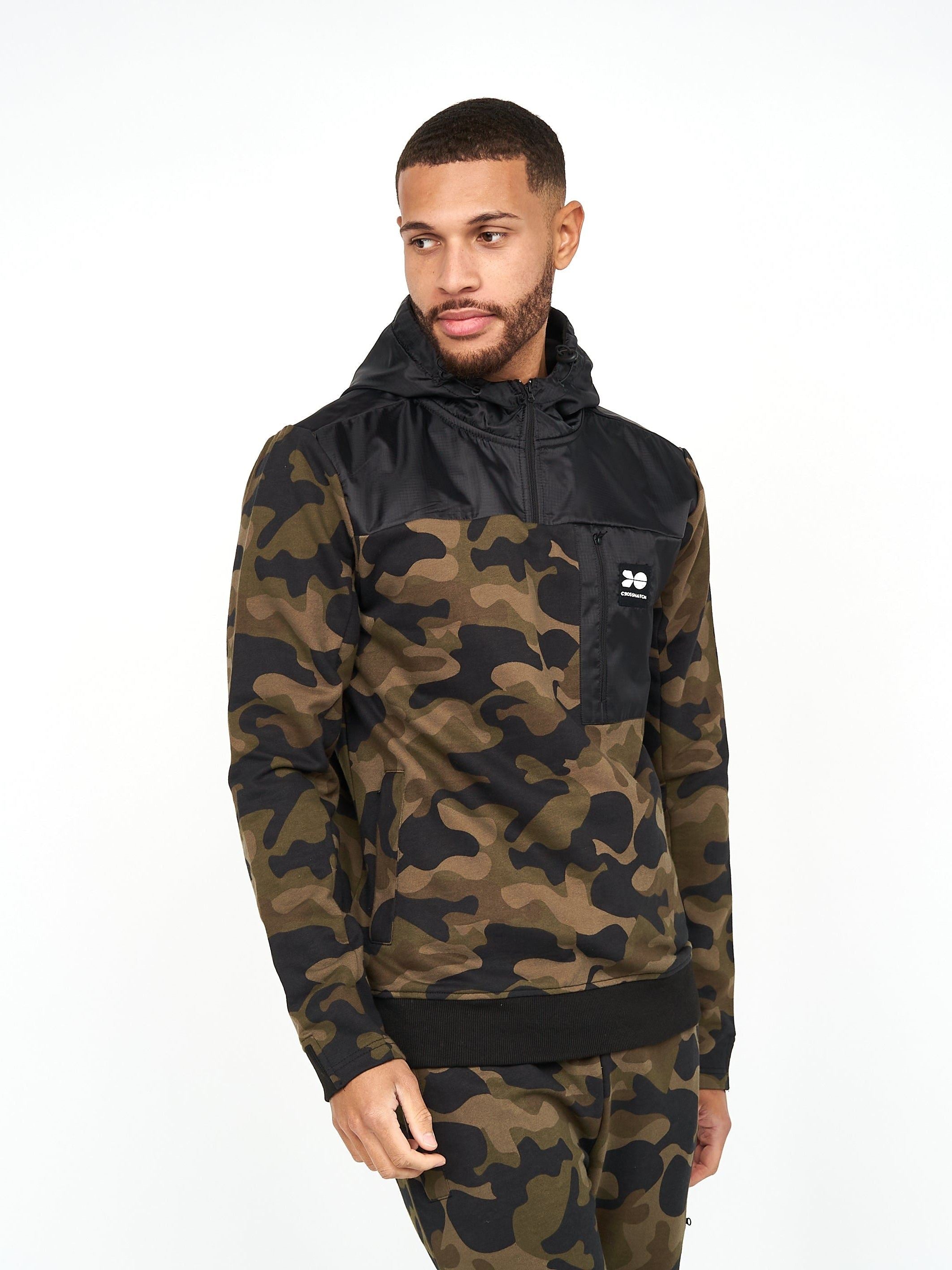 Mens Velmax Hoodie Forest Camo