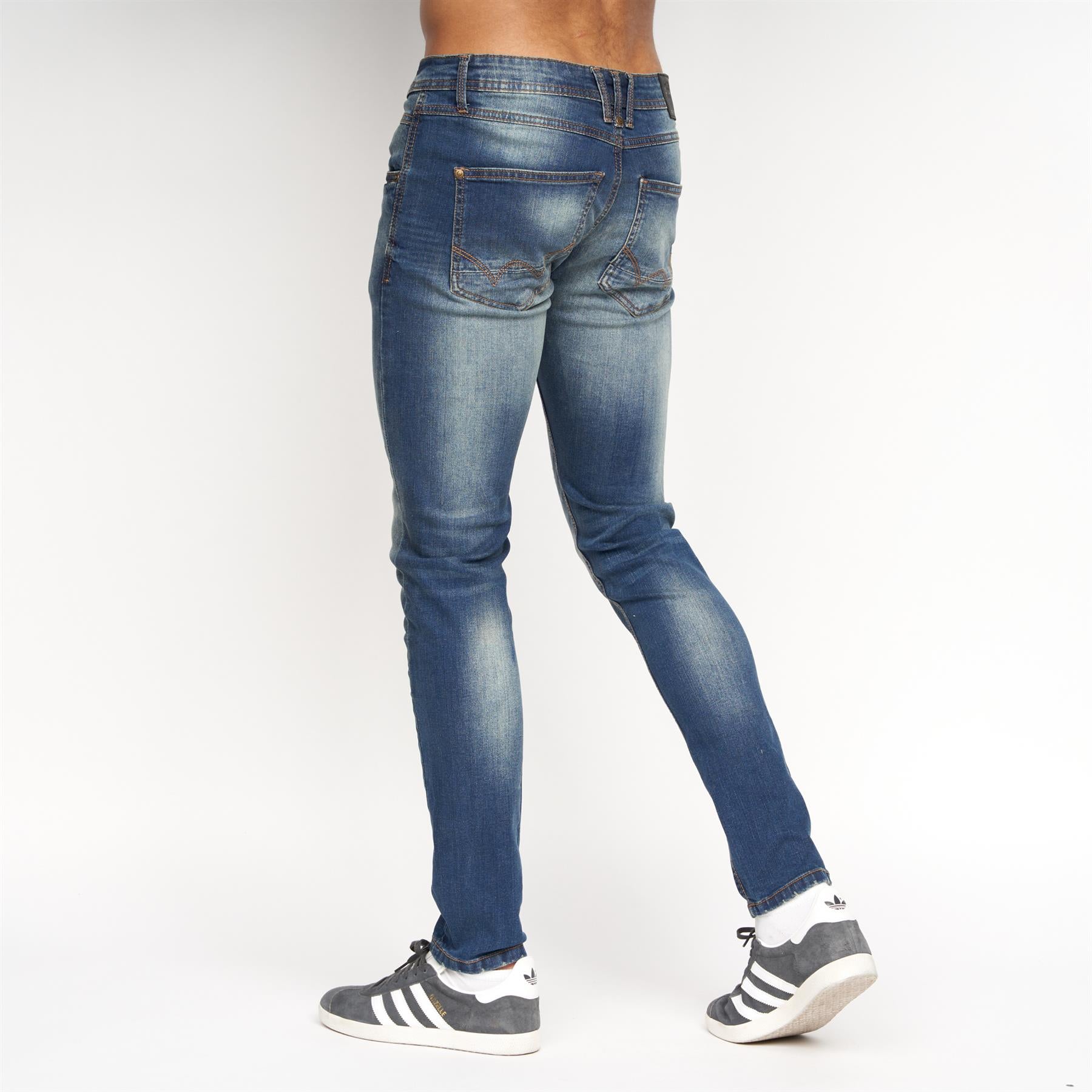 Tranfold Slim Fit Jeans Tinted Blue