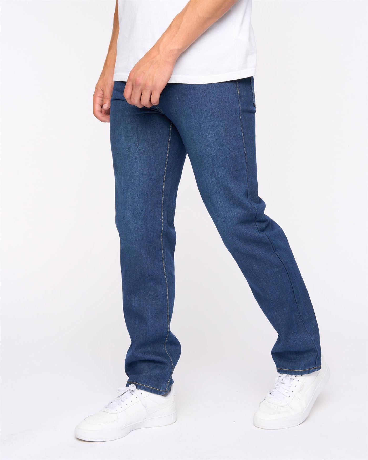 Mens Smith & Jones Sazzi Straight Fit Jeans 2pk Dark Wash/Stone Wash