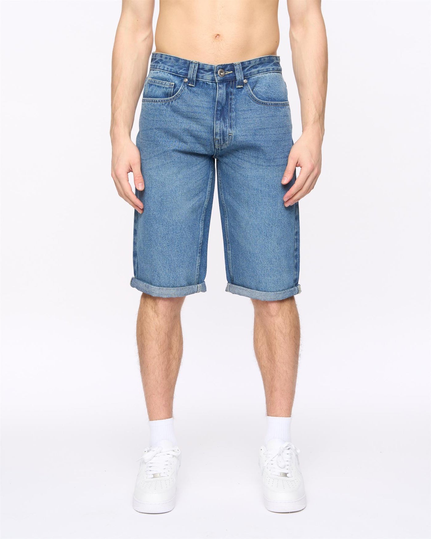 Tillforth Denim Shorts Stone Wash