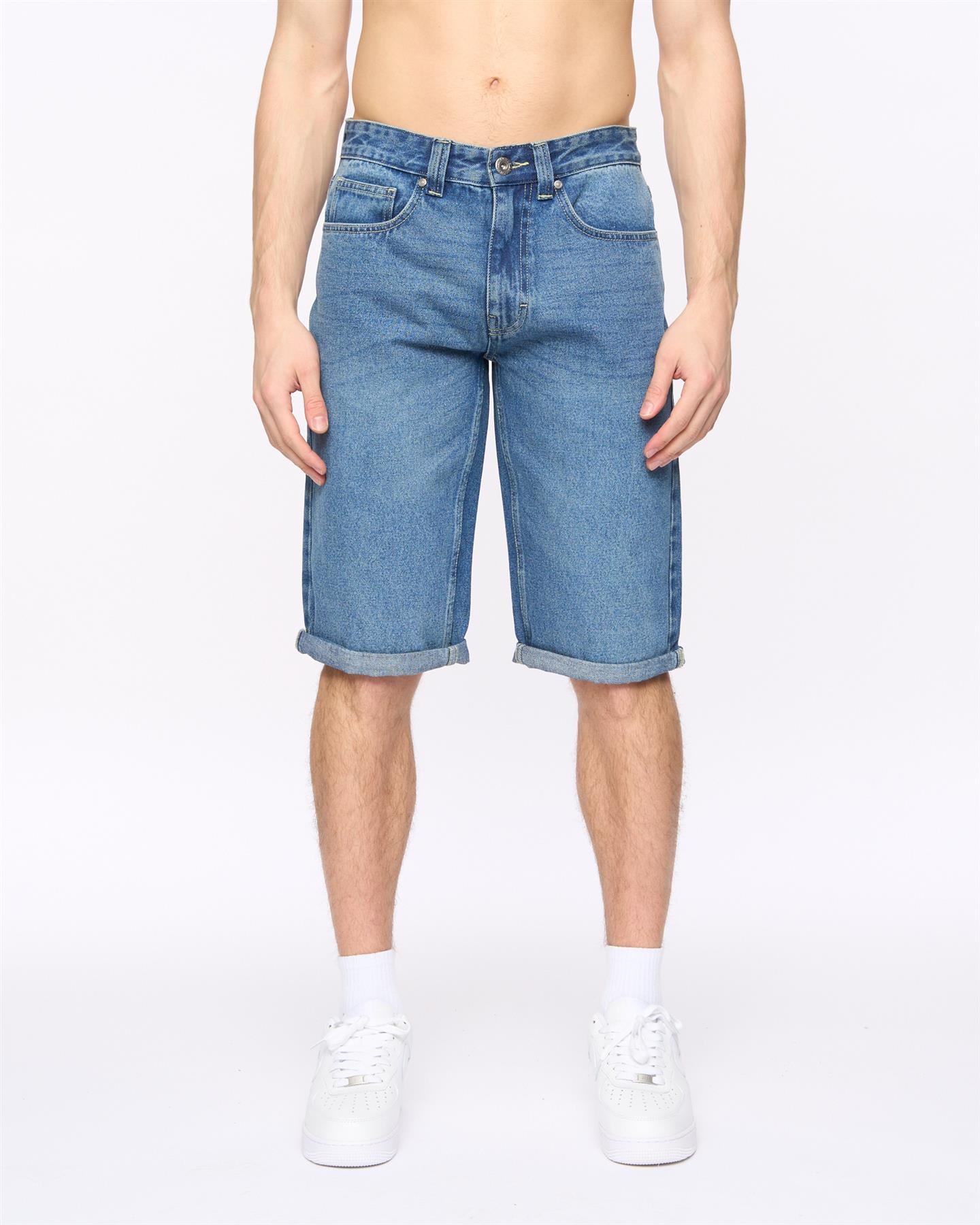Tillforth Denim Shorts Stone Wash