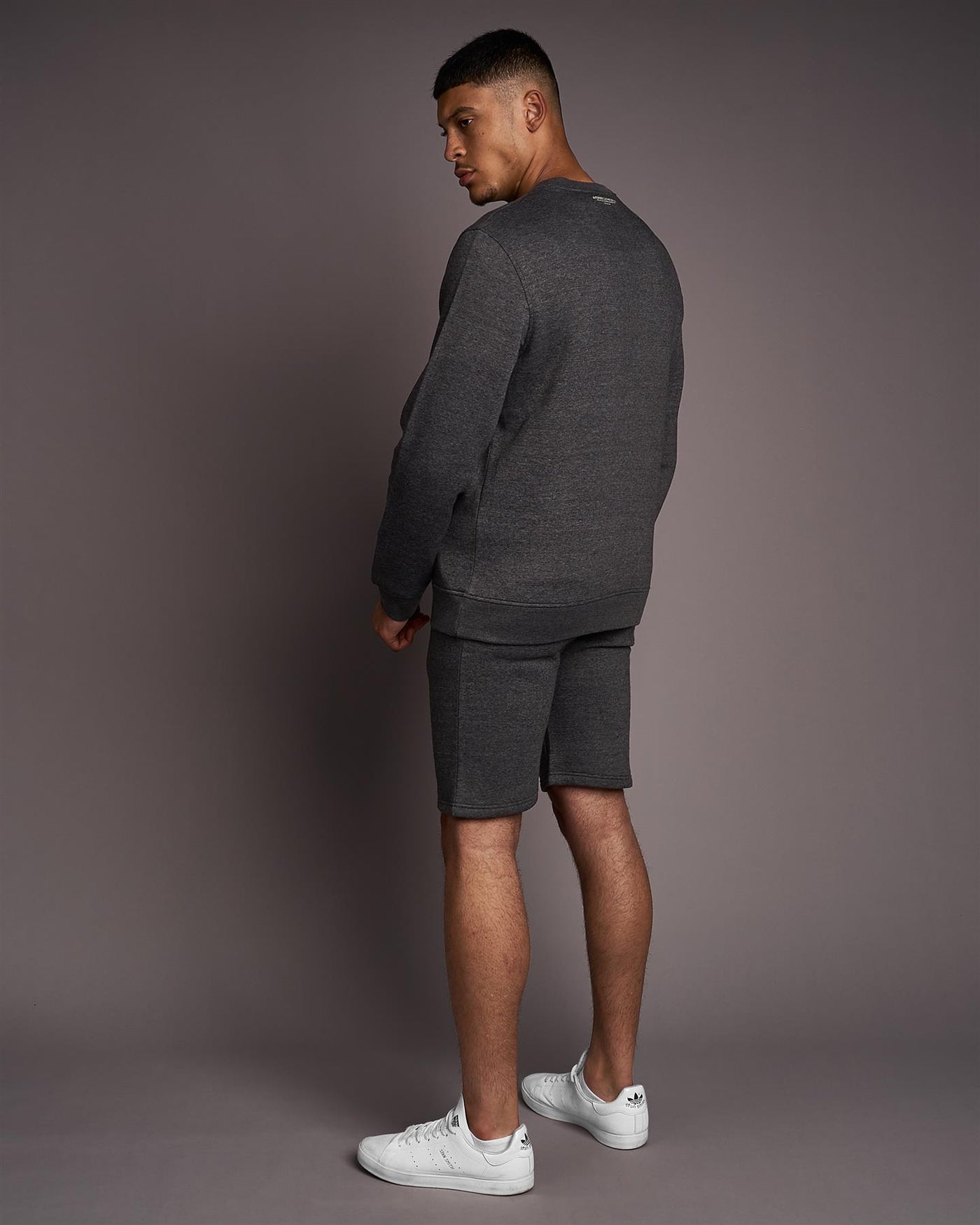 Mens Cranwood Crew Sweat Charcoal Marl