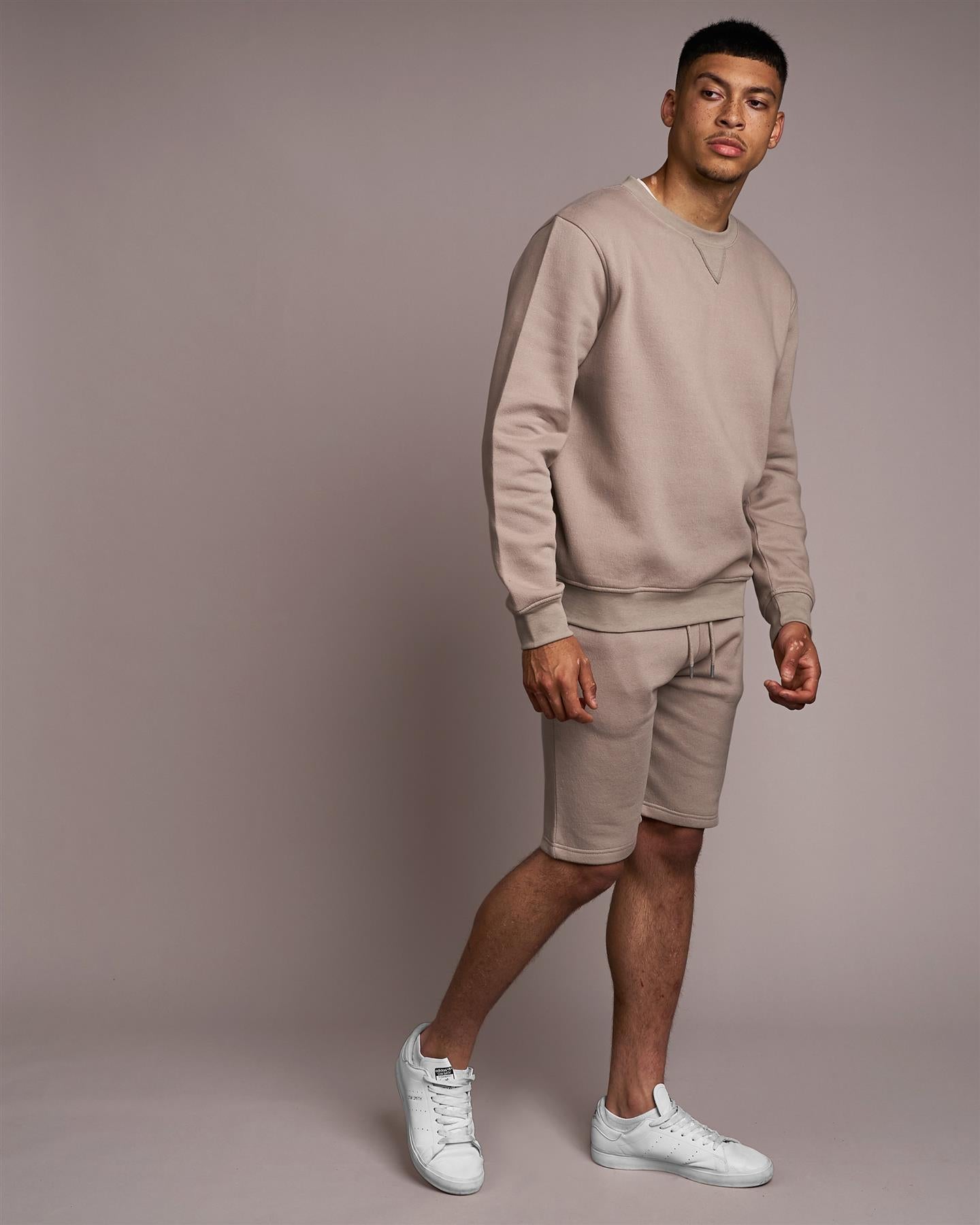 Mens Cranwood Crew Sweat Stone