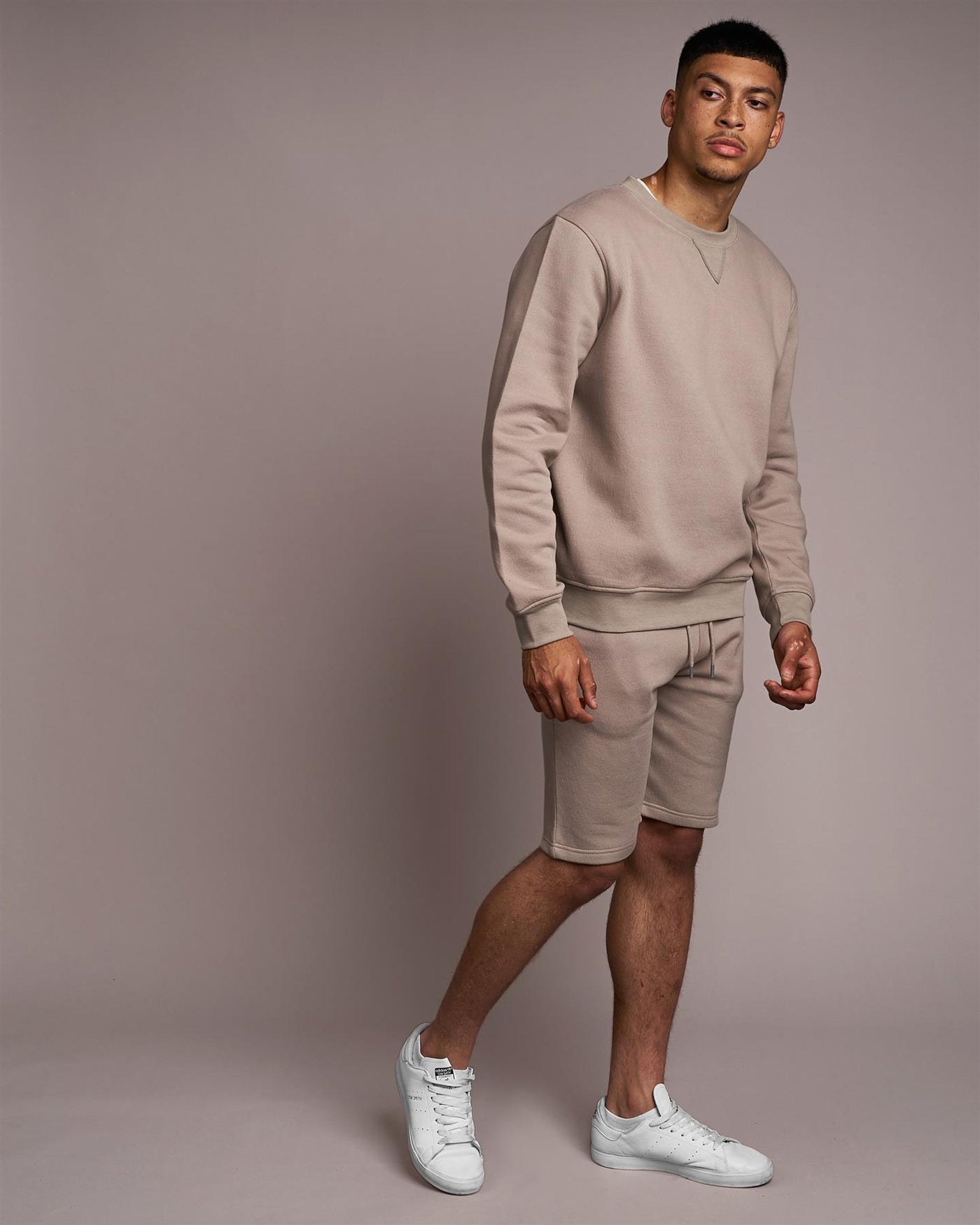 Mens Cranwood Crew Sweat Stone