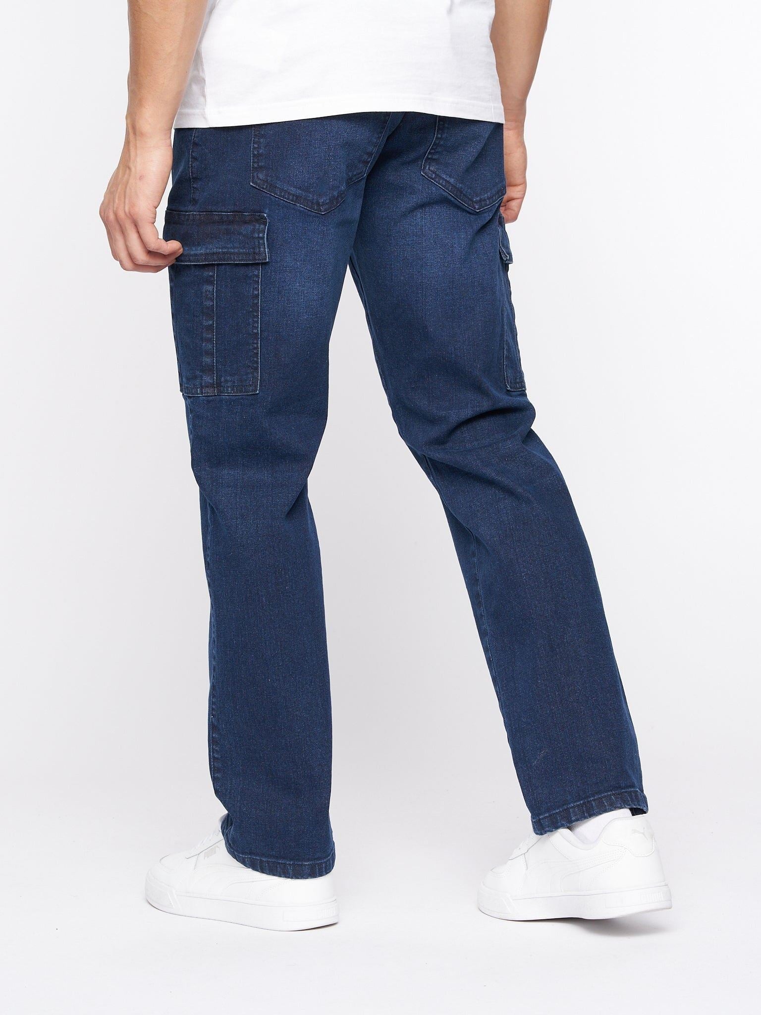 Kremtap Cargo Jeans Dark Wash