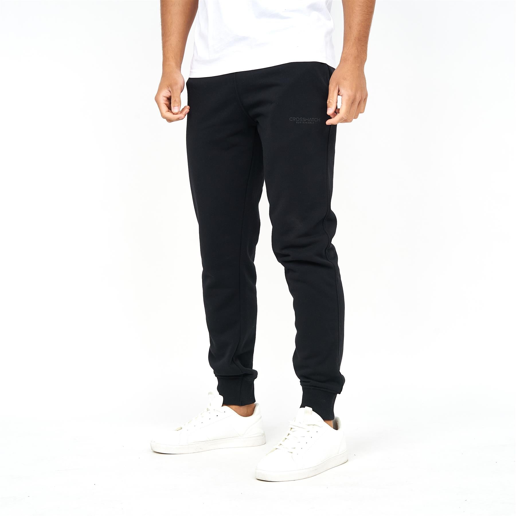 Mens Mayview PKA Joggers 3pk Black Charcoal Navy