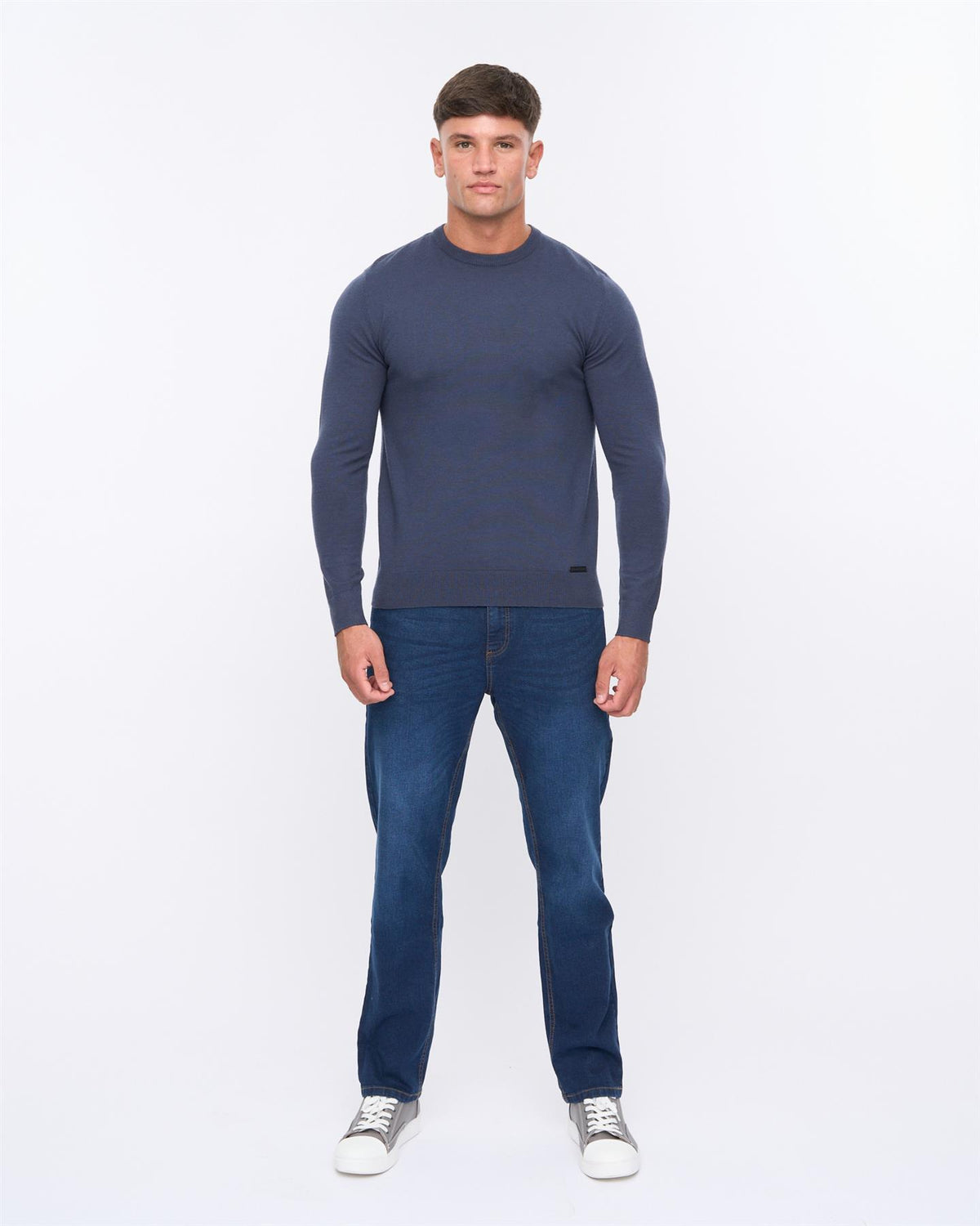 Mens Consenza Crew Knit Navy
