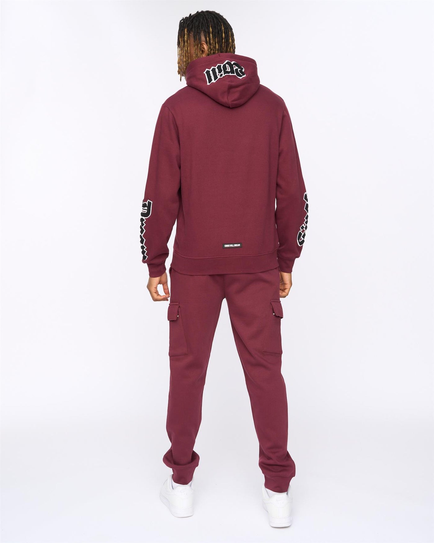 Mens Sleevely Hoodie Burgundy