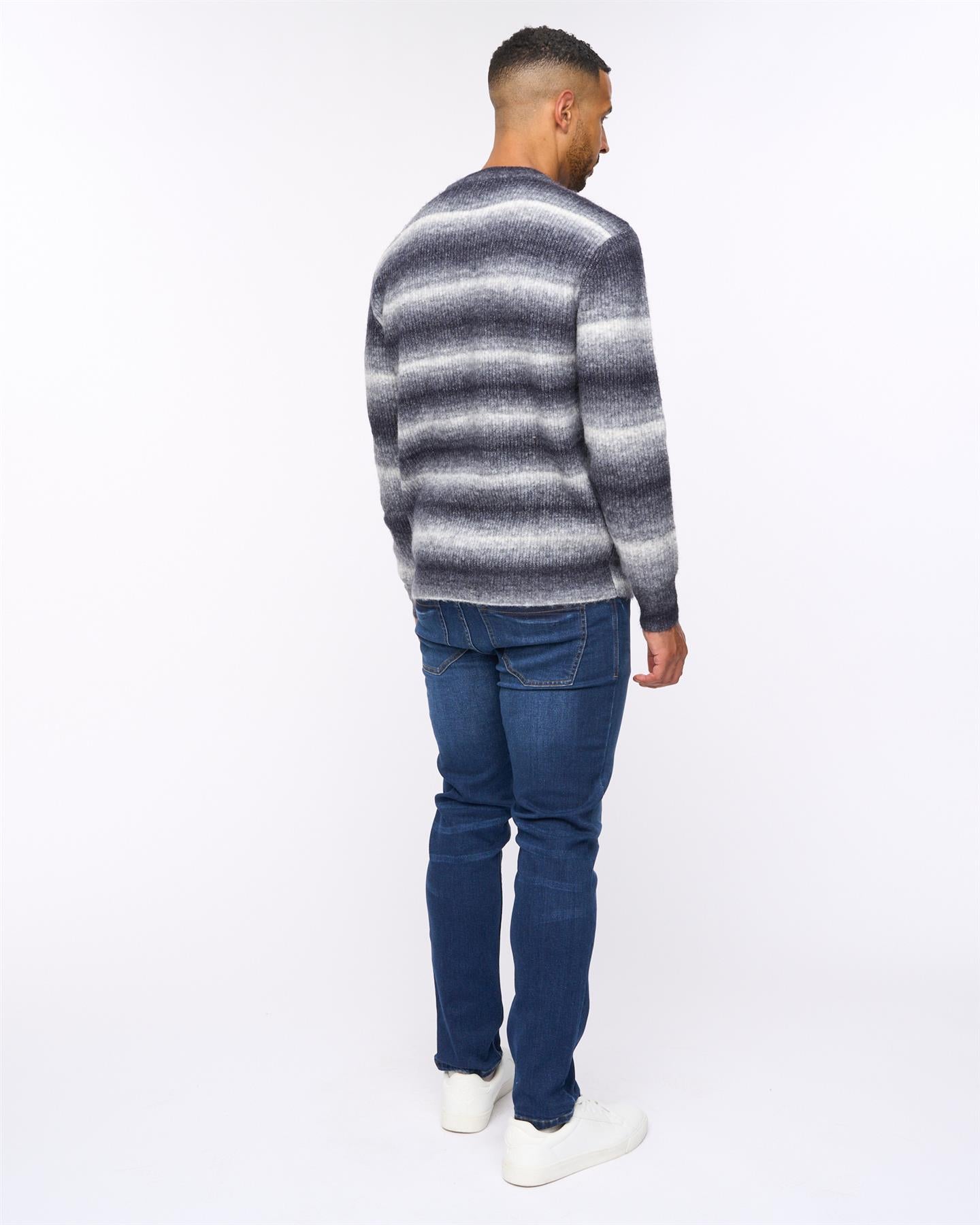 Ormonde Ombre Spacedye Jumper Dark Navy