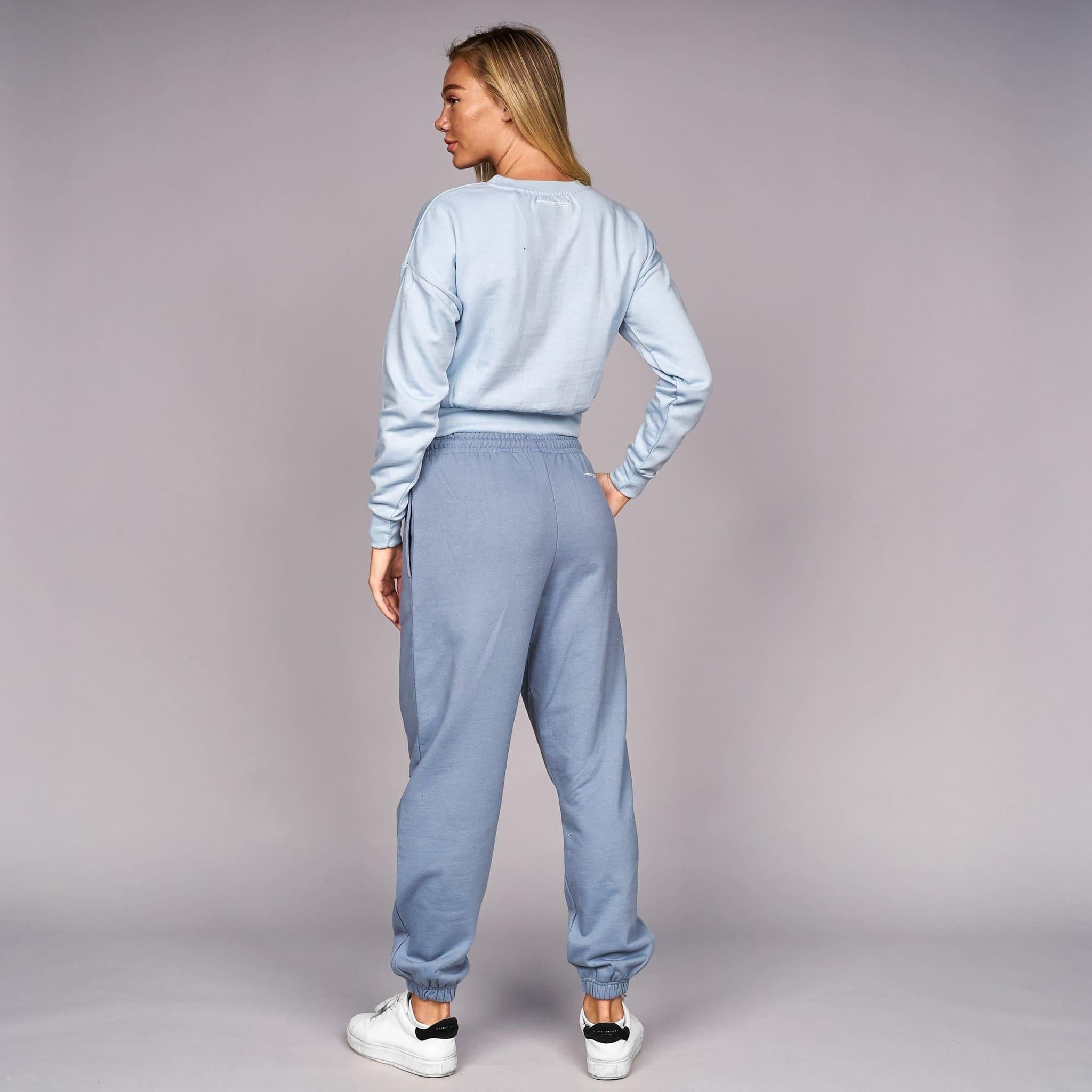 Womens Catalina Crop Crew Sweat Dusty Blue