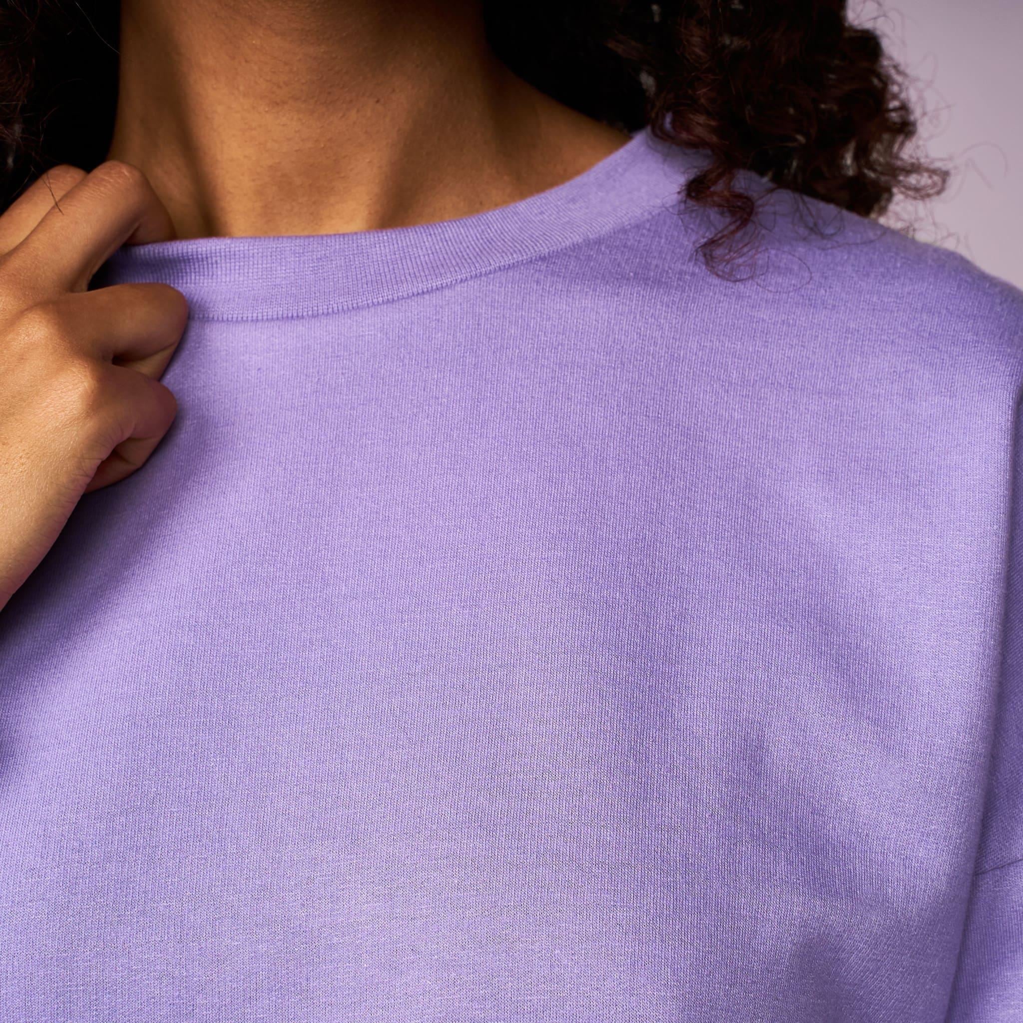 Womens Catalina Crop Crew Sweat Purple