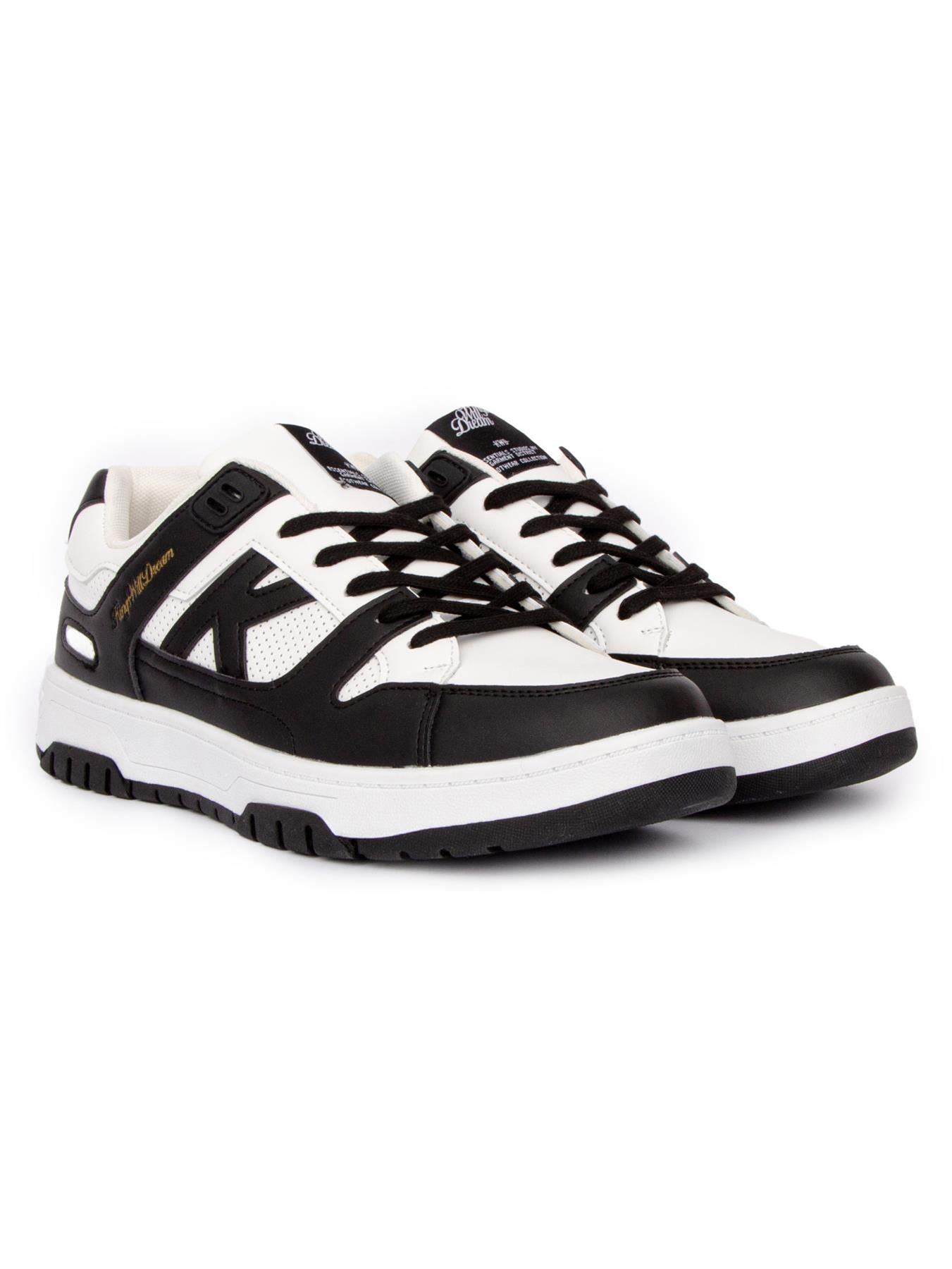Mens Studio Kay Skater Trainers Black/White