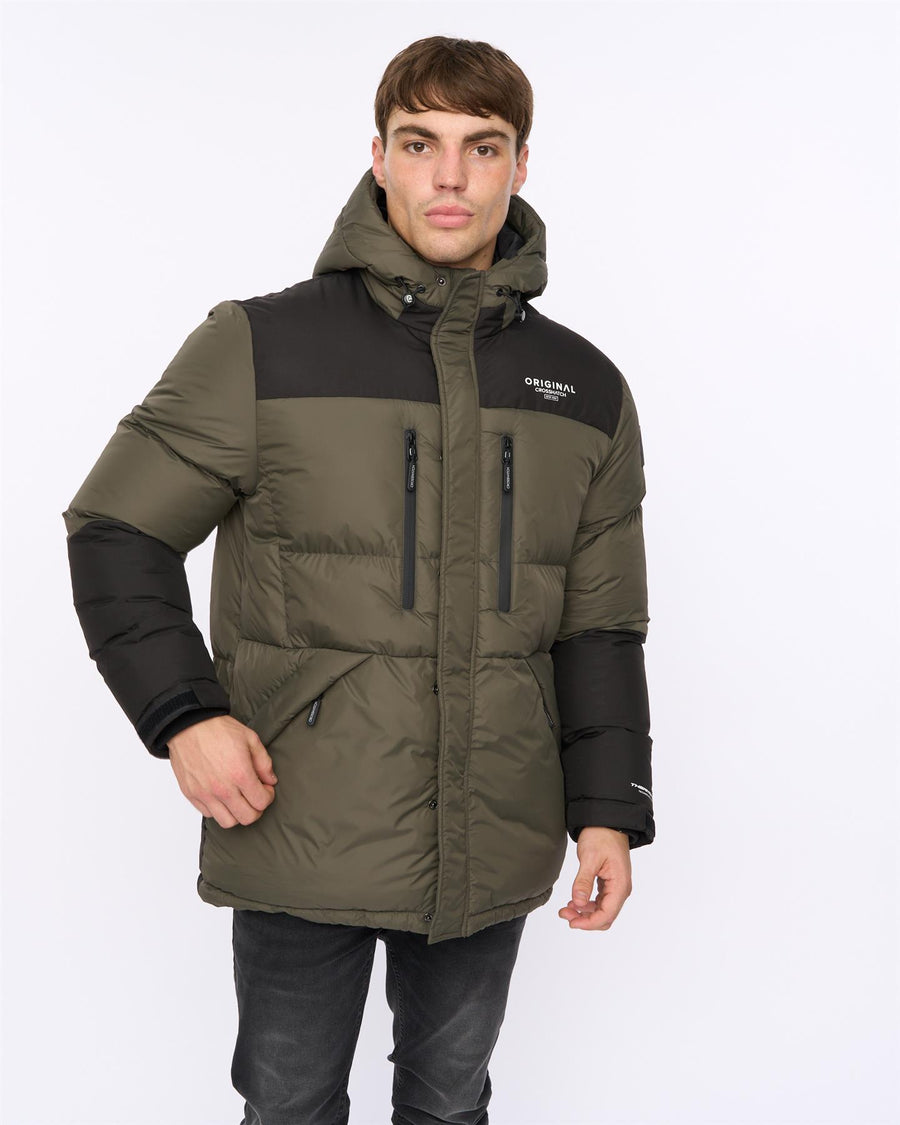 Mens Squadage Panel Jacket Olive