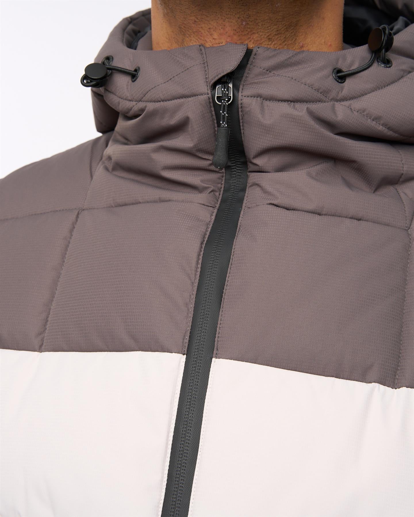 Archdale Puffer Jacket Dark Taupe/Stone