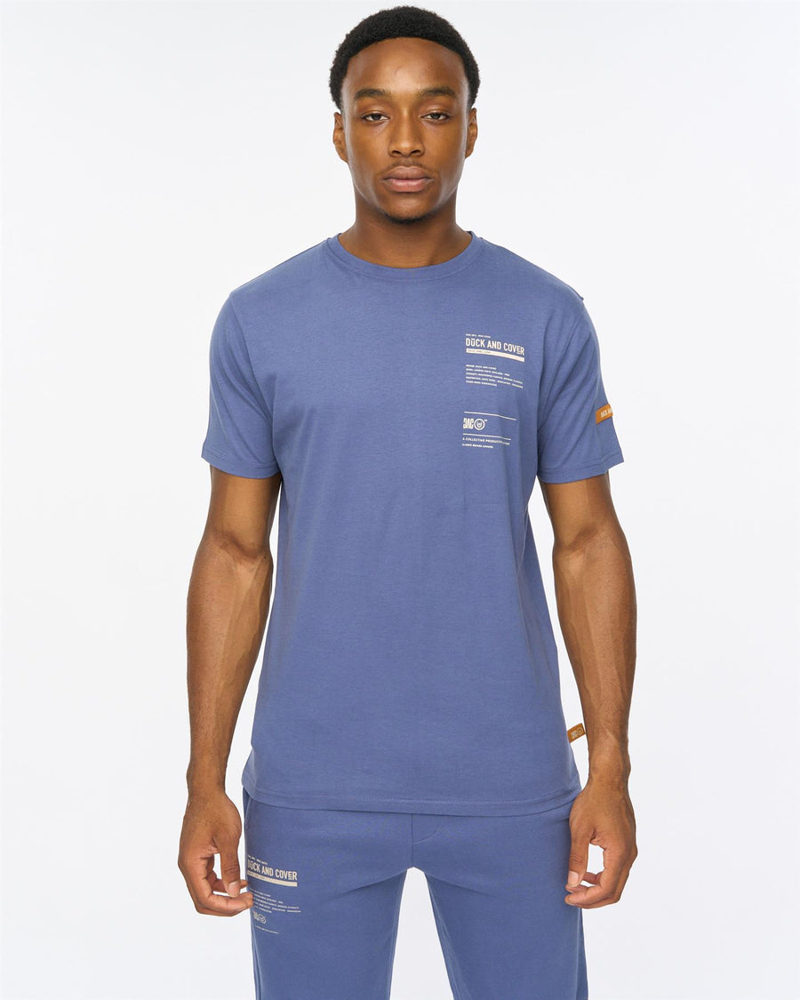 Mens Applewood T-Shirt Denim Blue