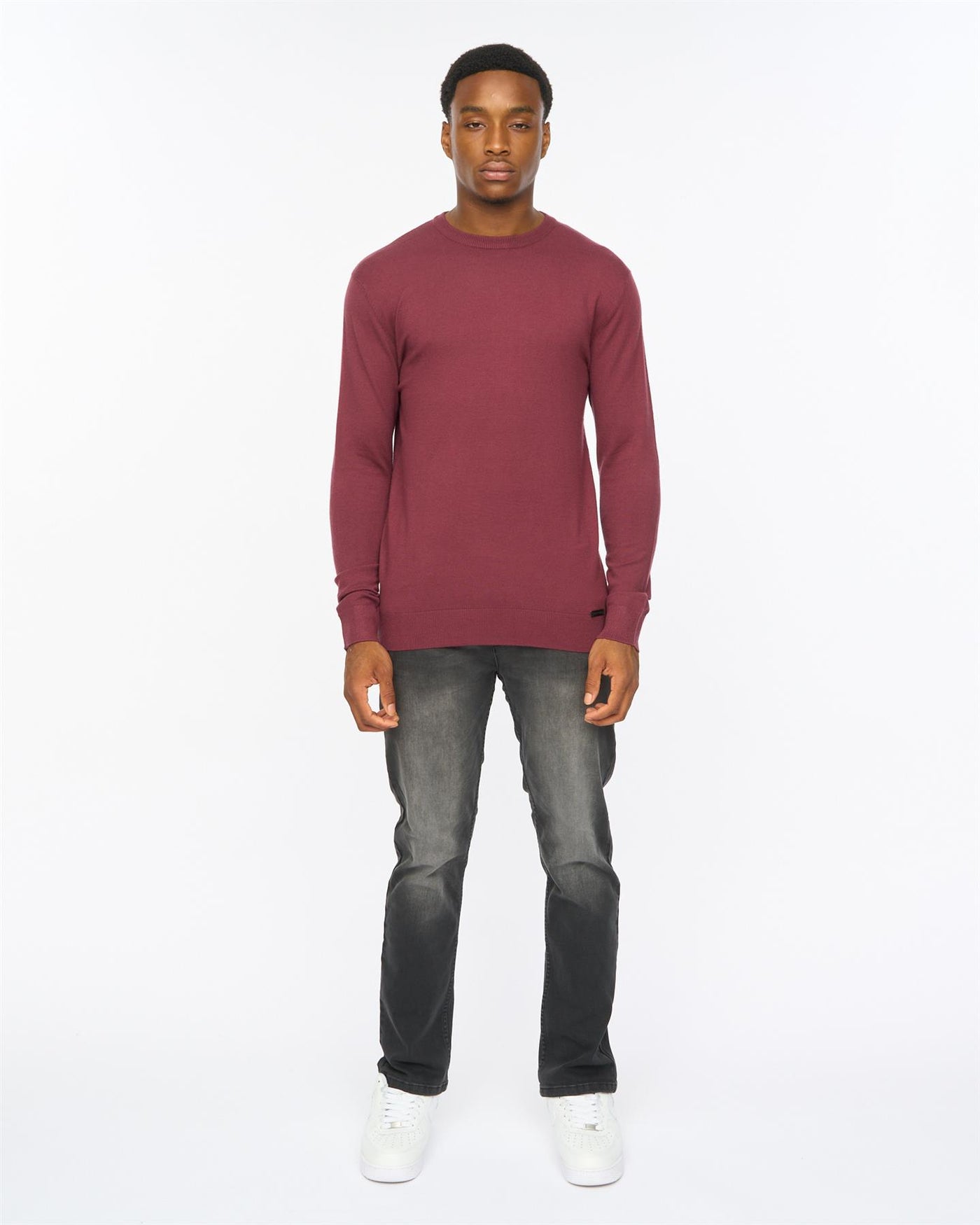 Mens Consenza Crew Knit Raisin