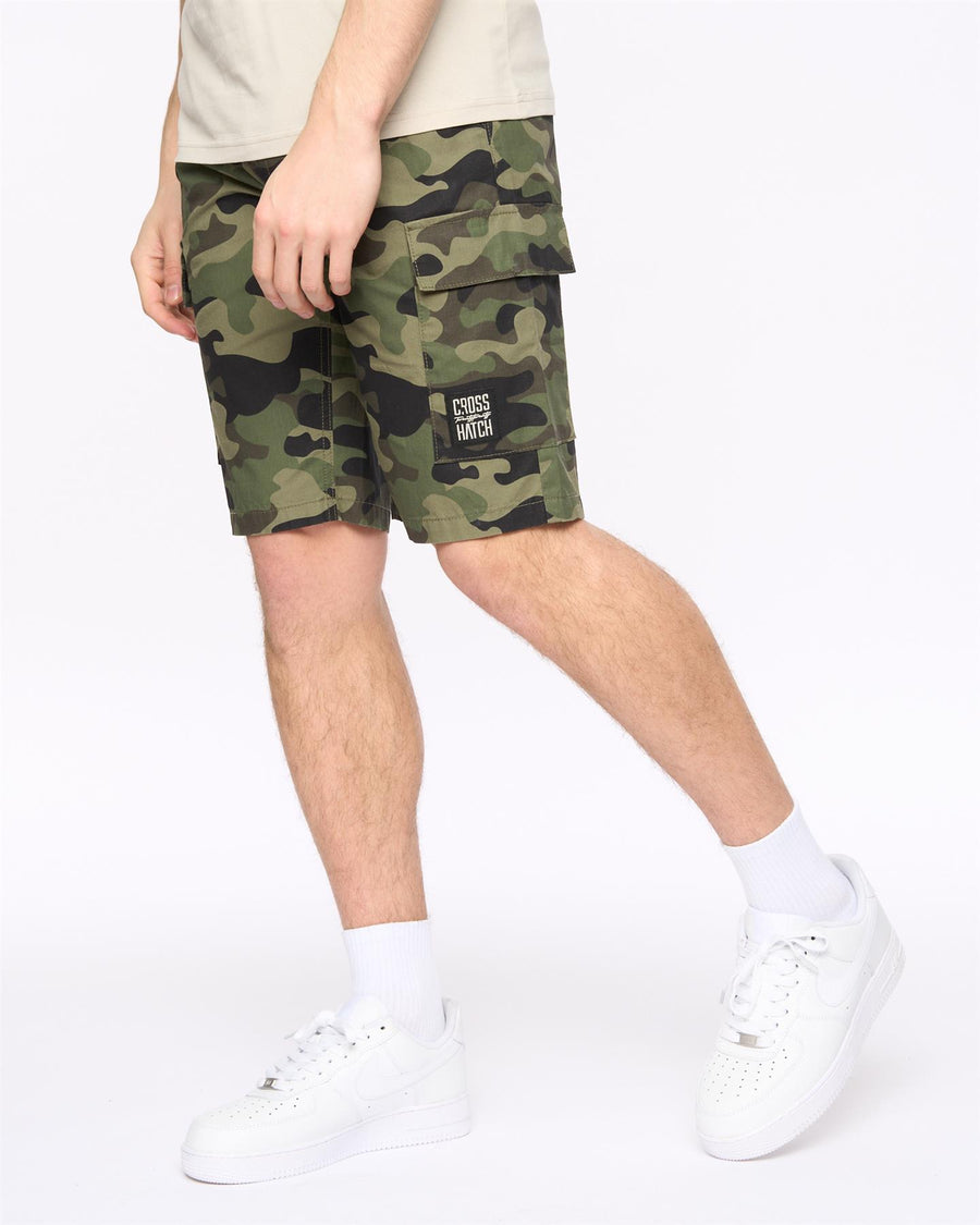 Mens Camtort Camo Shorts Olive Camo