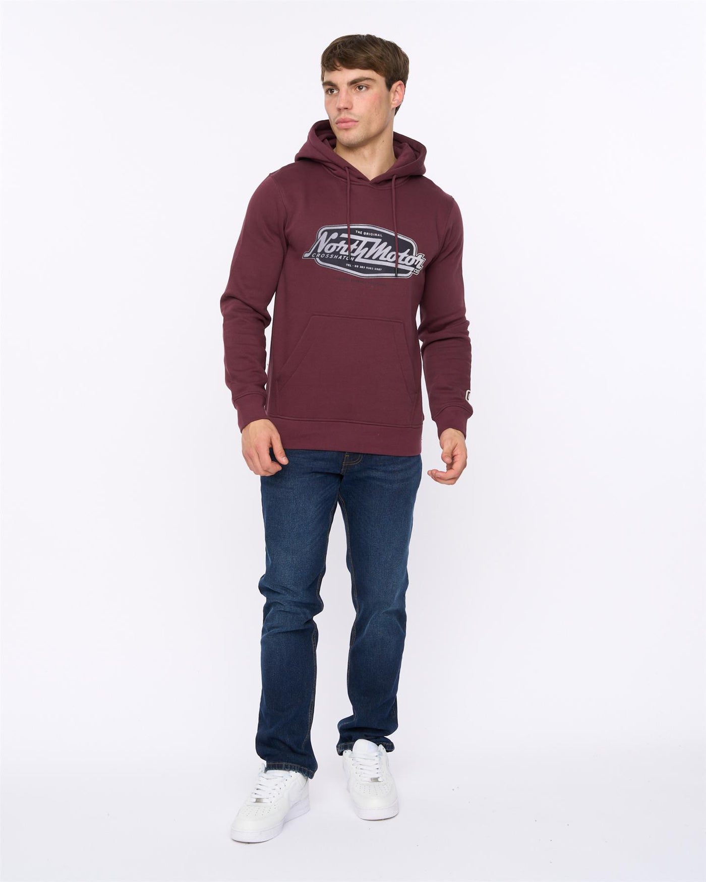 Mens Hellmere Hoodie Raisin