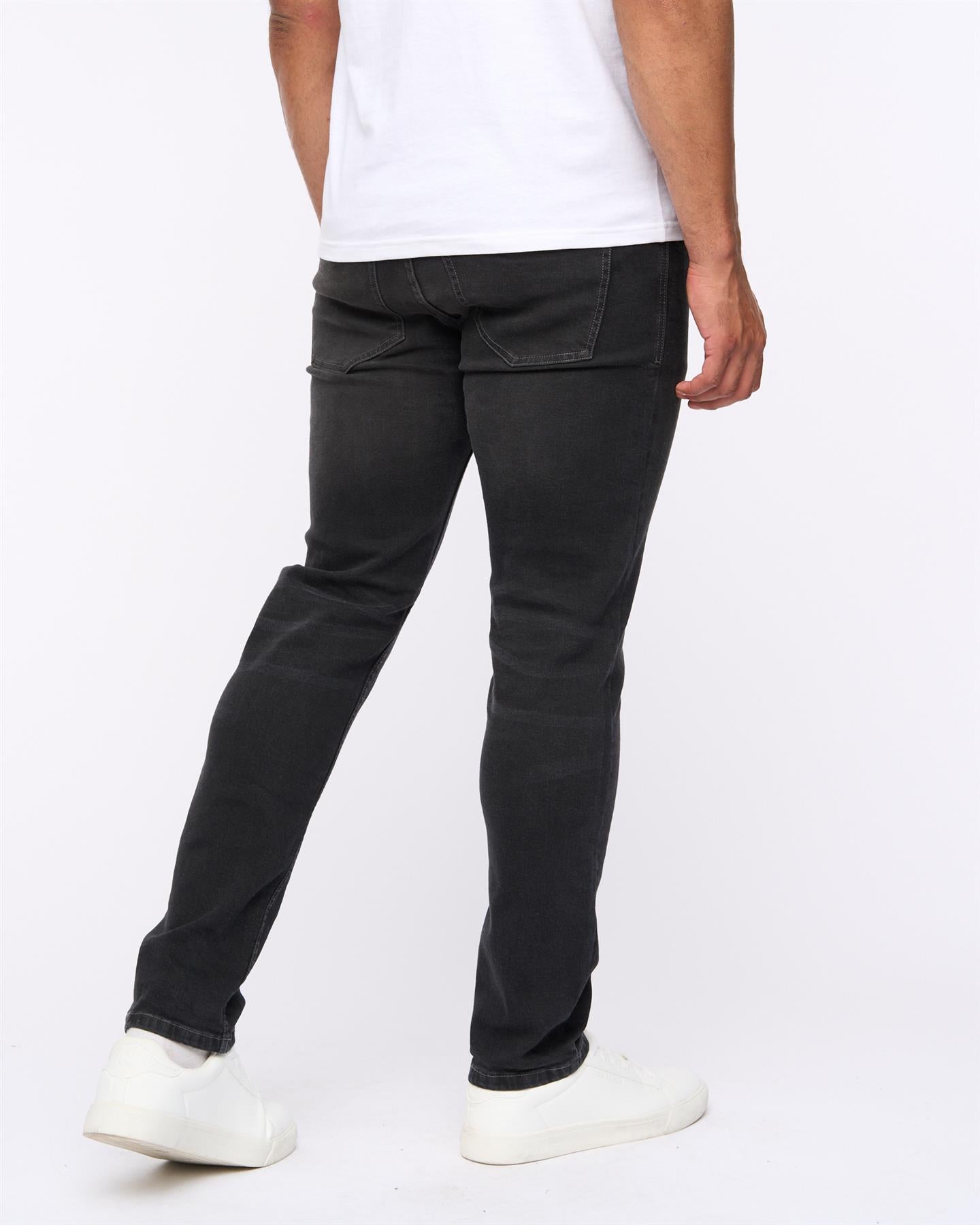 Mens Abingdon Slim Fit Jeans Black