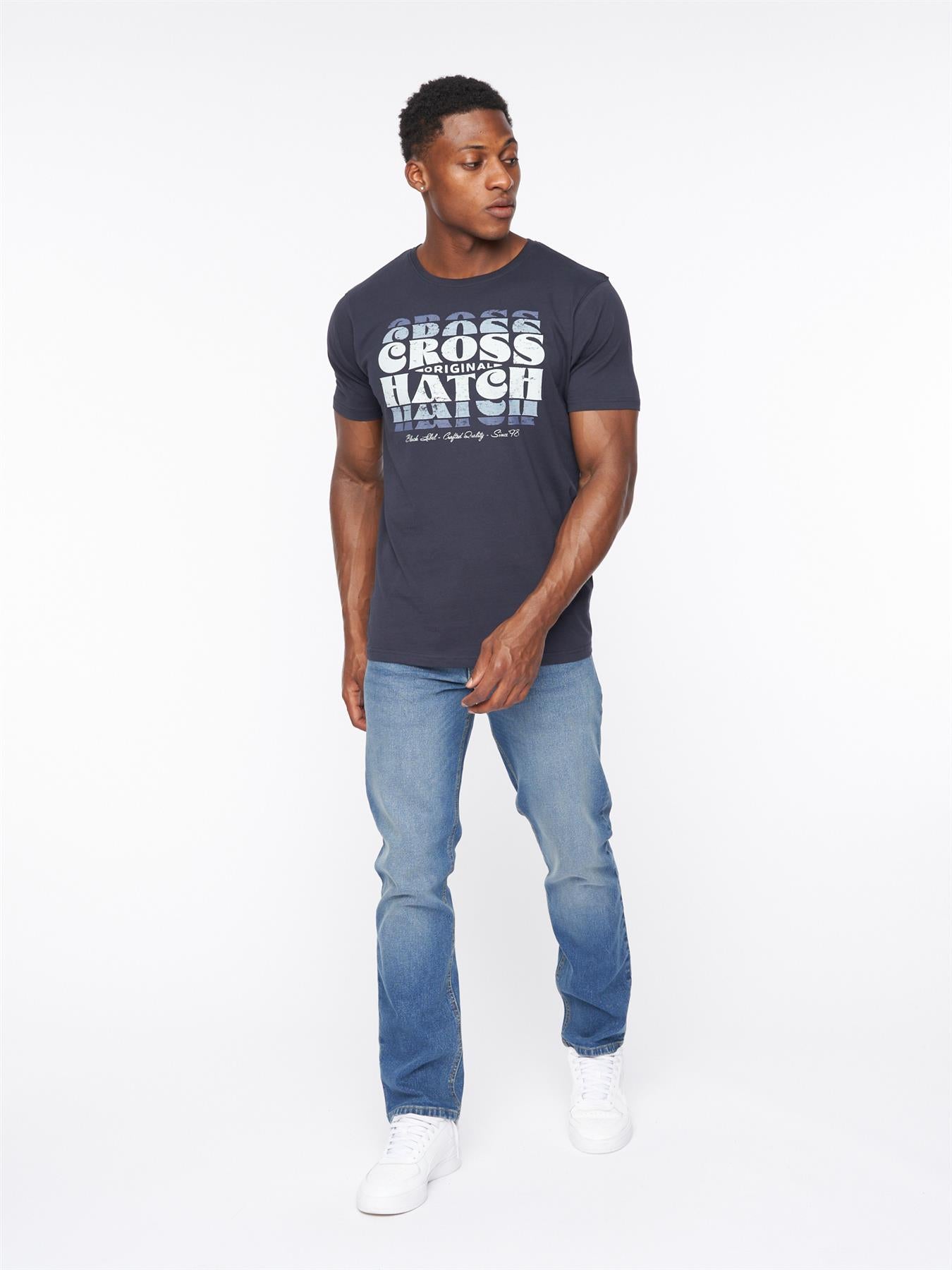 Chas Straight Fit Jeans Mid Wash