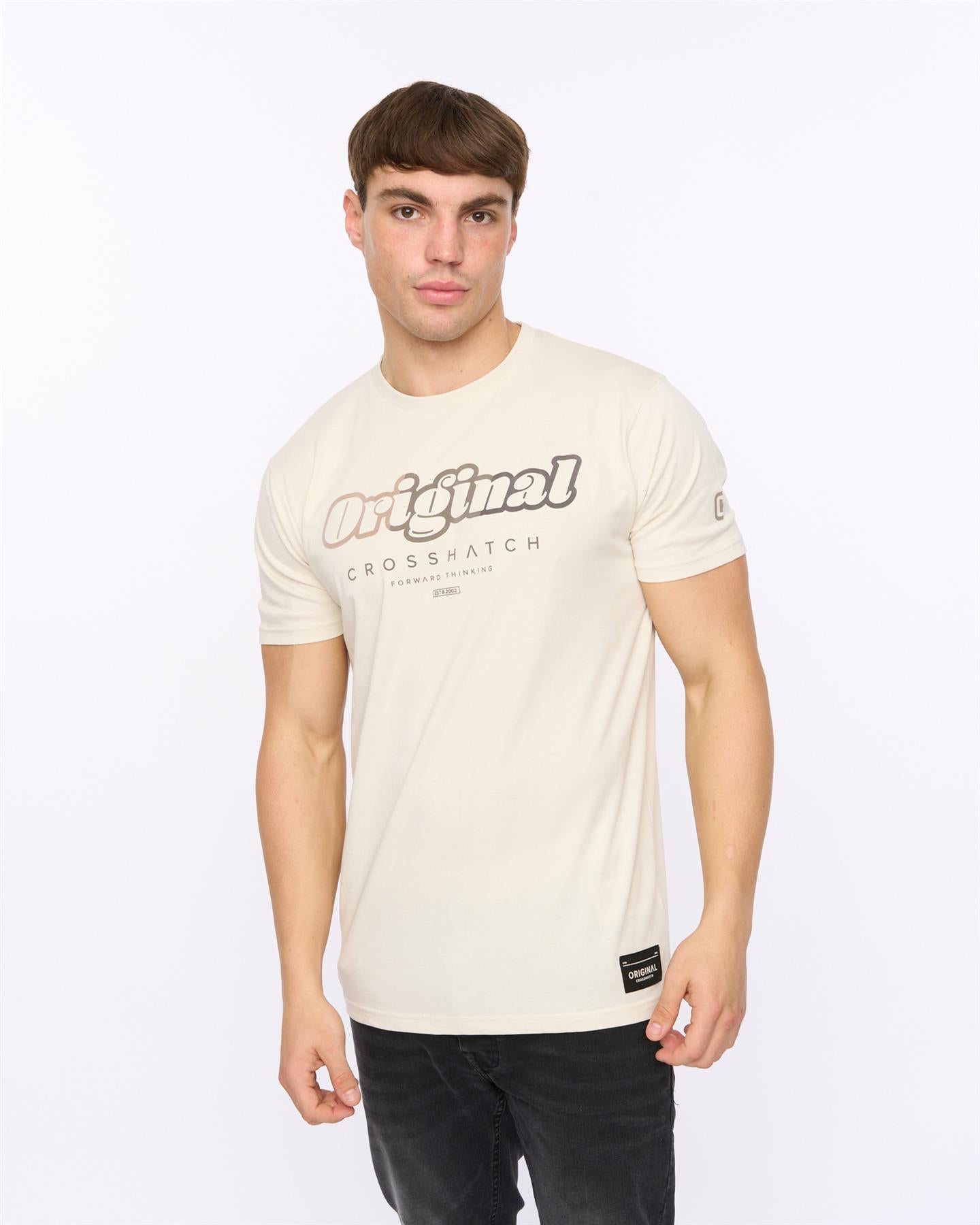 Mens Hybridge T-Shirt Off White