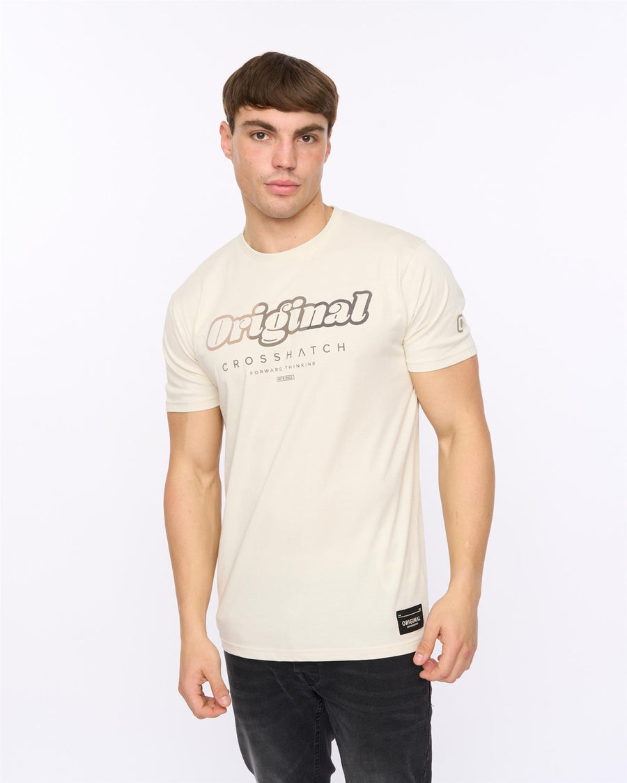 Mens Hybridge T-Shirt Off White