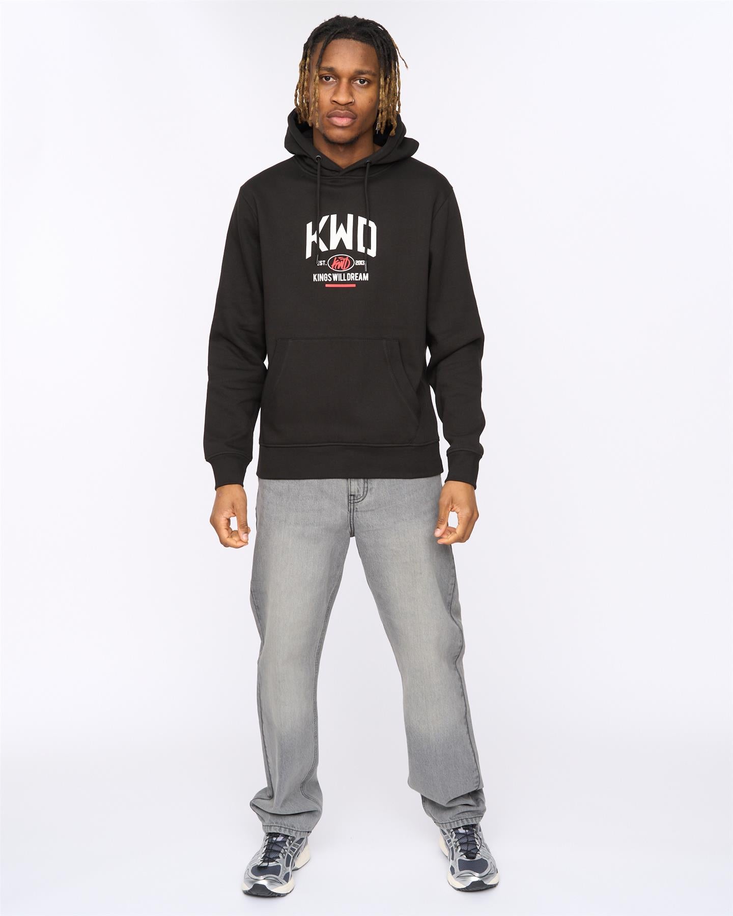 Mens Tattooed Hoodie Black