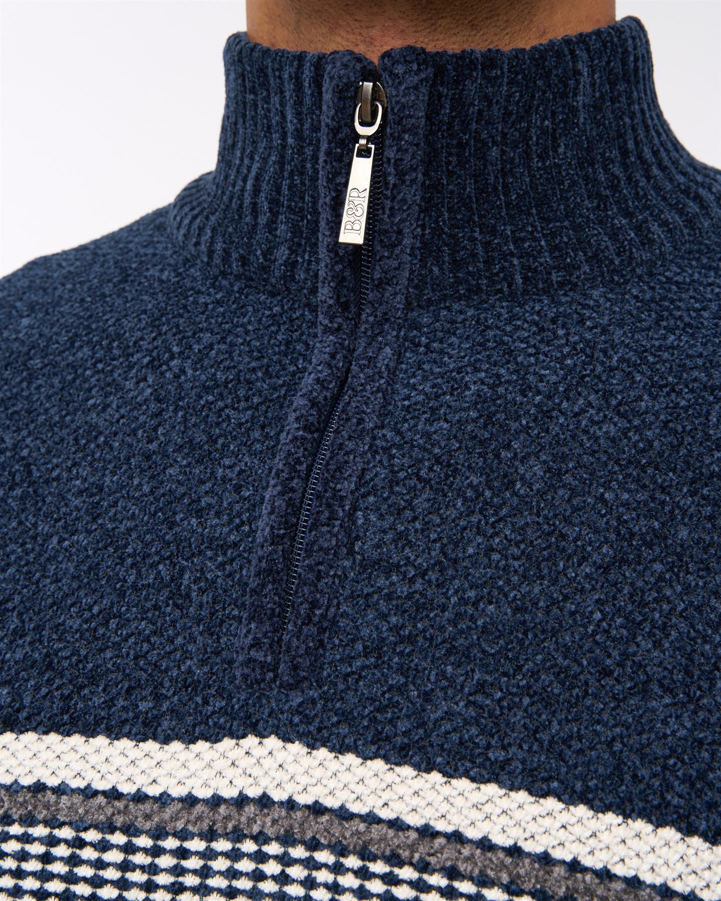 Feldstan 1/4 Zip Jumper Off White