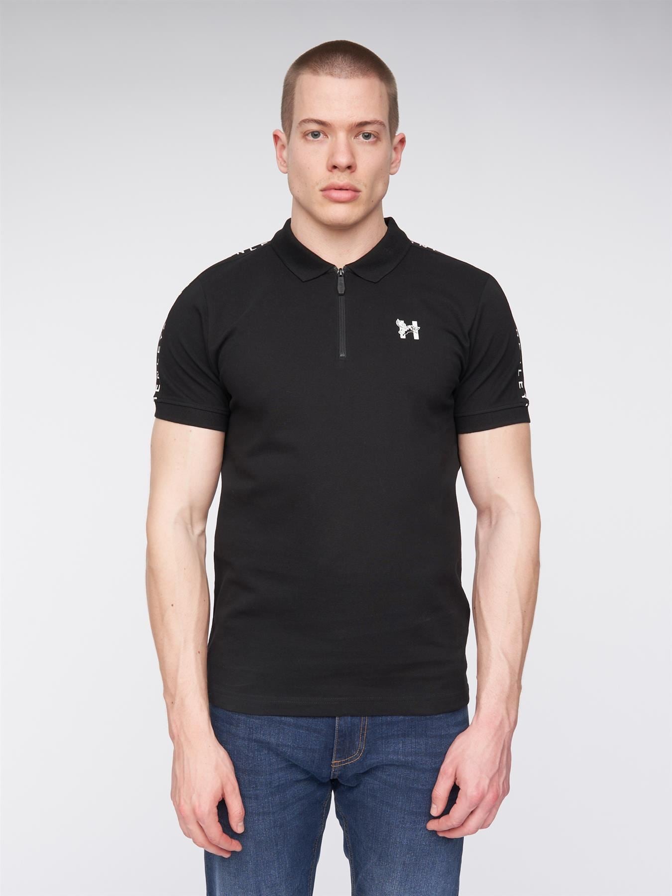 Mens Tapehen Polo Black