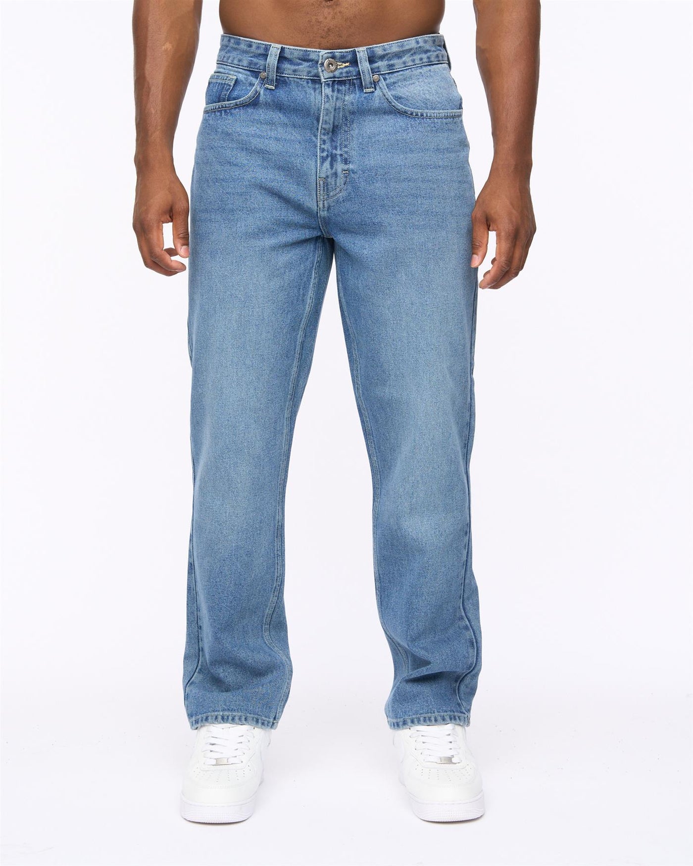 Mens Tillman Baggy Jeans Stone Wash
