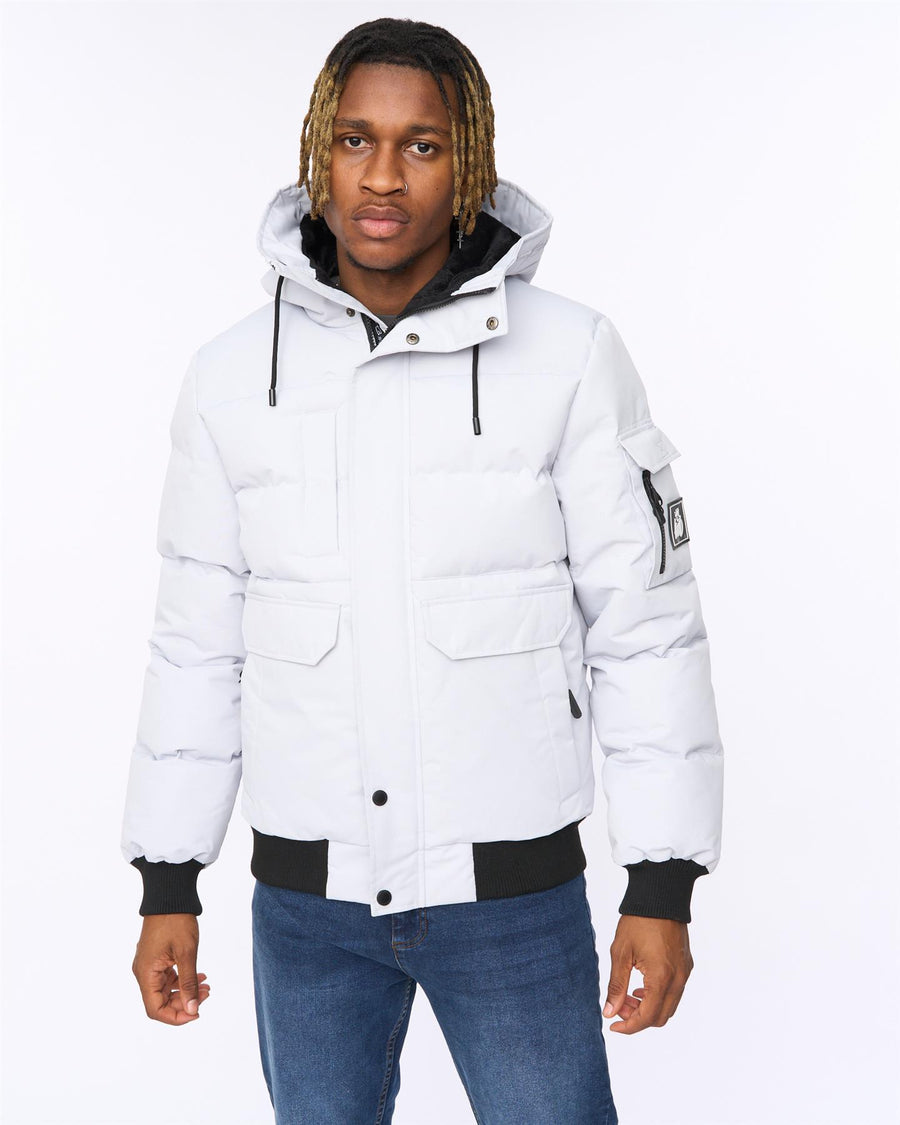Mens Wakaday Bomber Jacket Putty