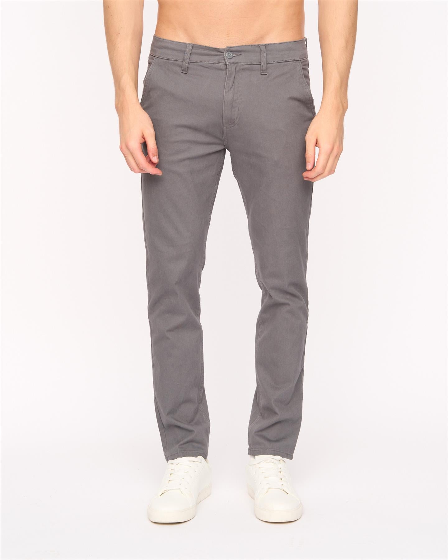 Mens Moretor Chinos Dark Grey