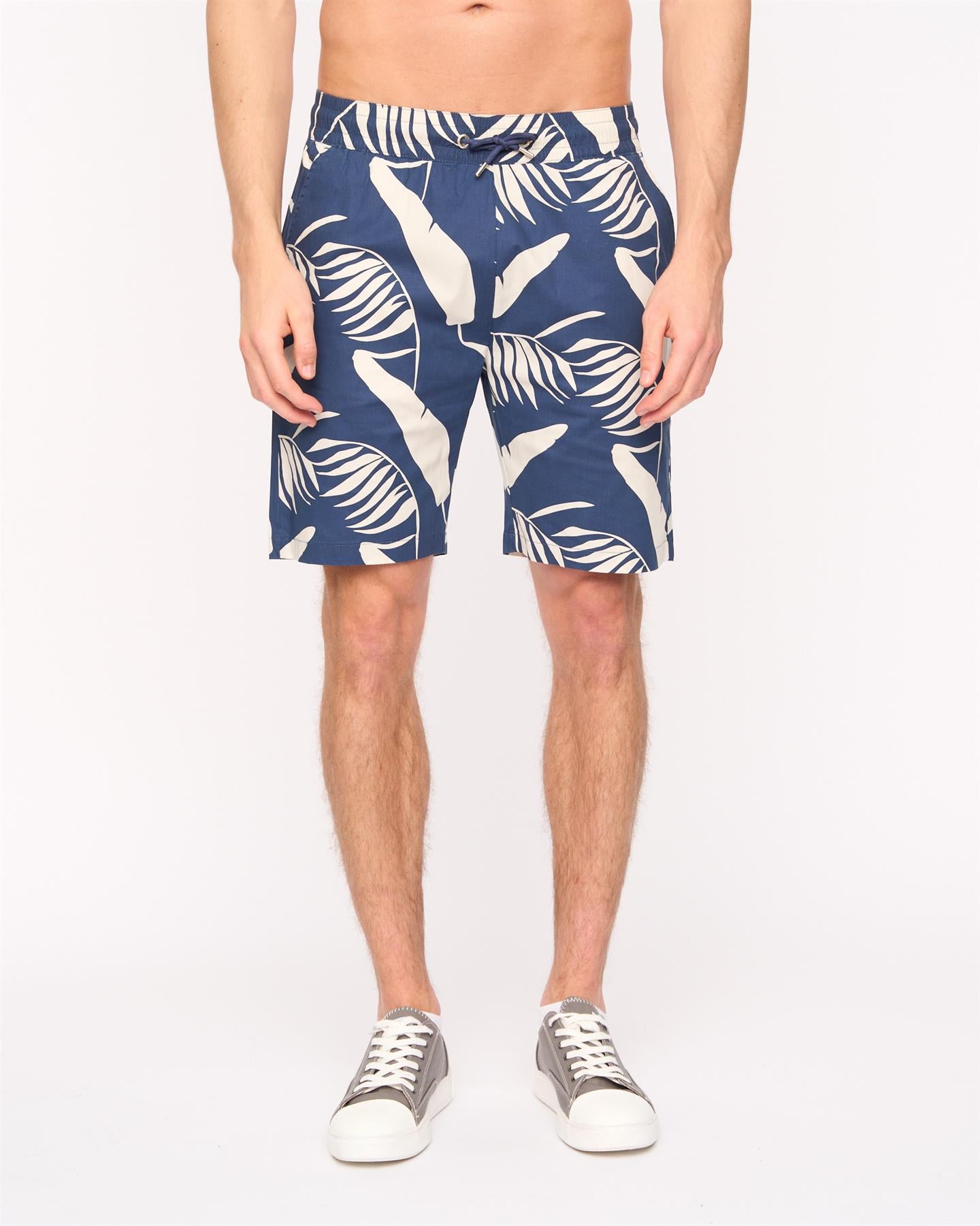 Mens Hopkinton Shirt & Shorts Set Navy