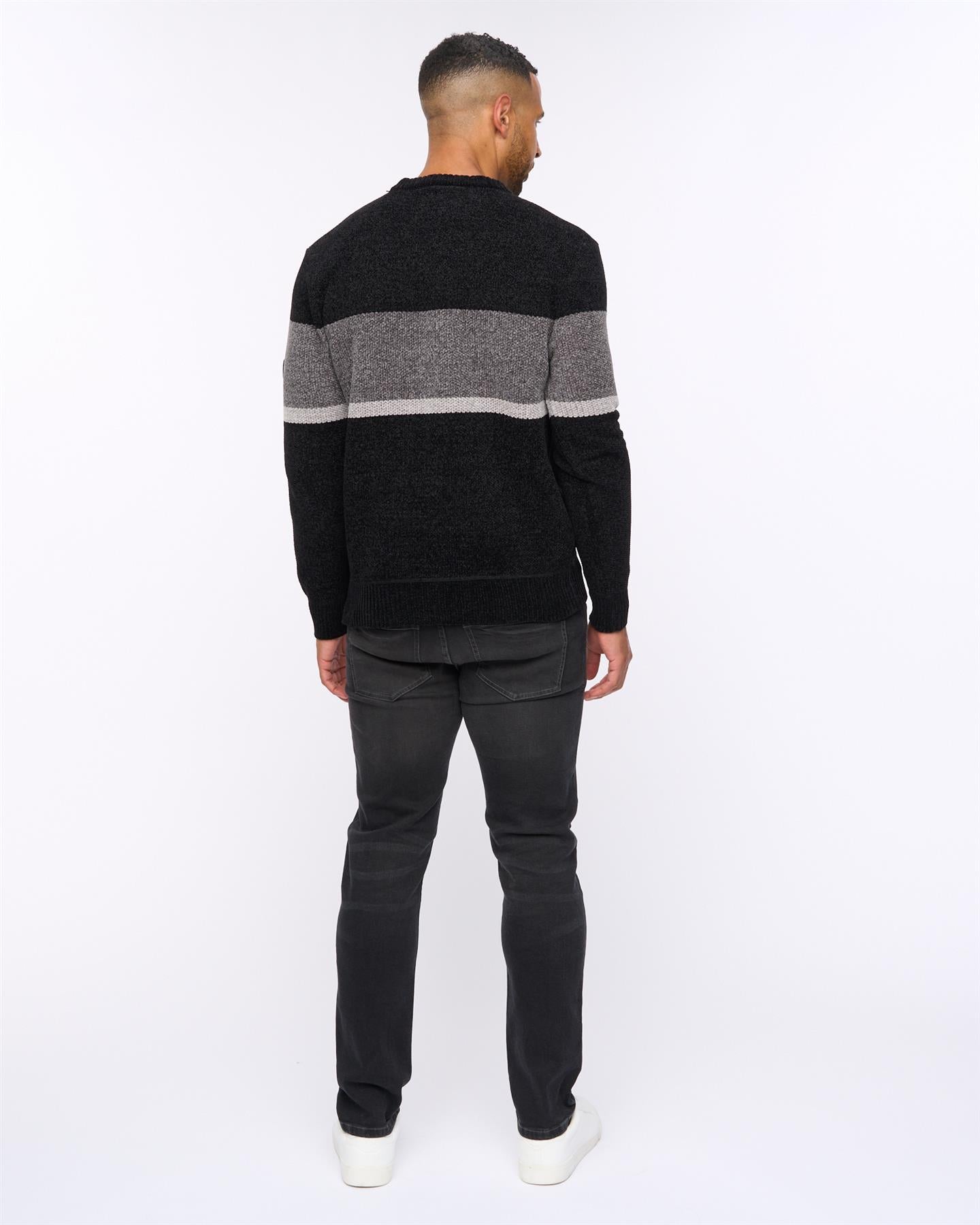 Mens  Kirkman Crew Knit Black