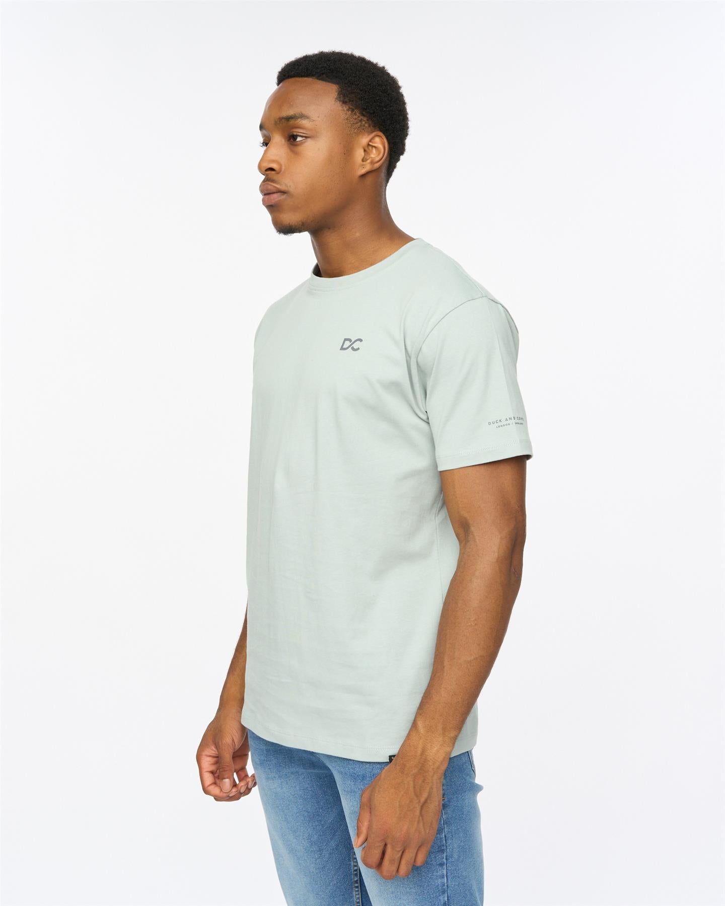 Mens Trimlines Heavy T-Shirt Steel Blue
