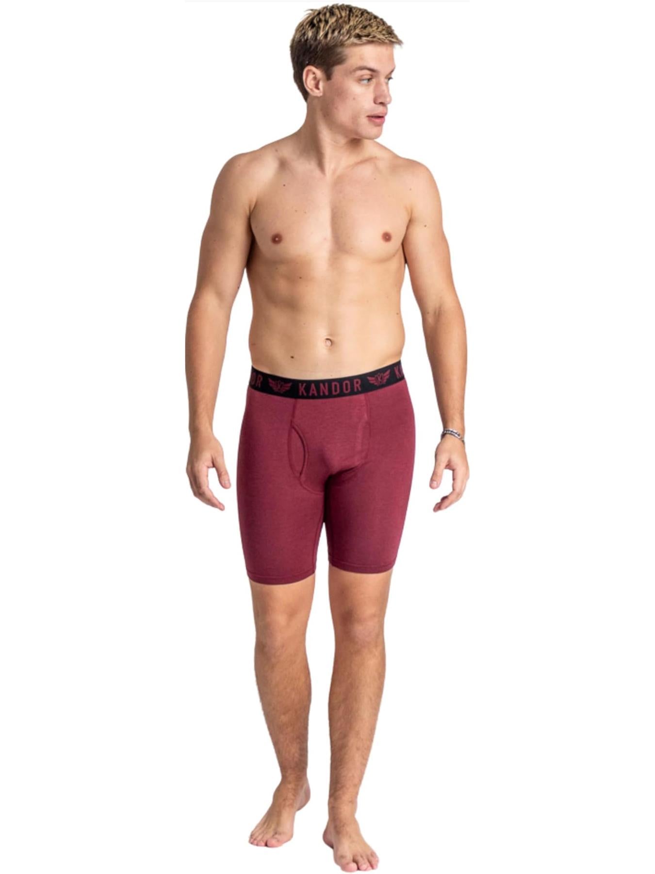 Men's Bambuso Boxers 3pk Yellow/Wine