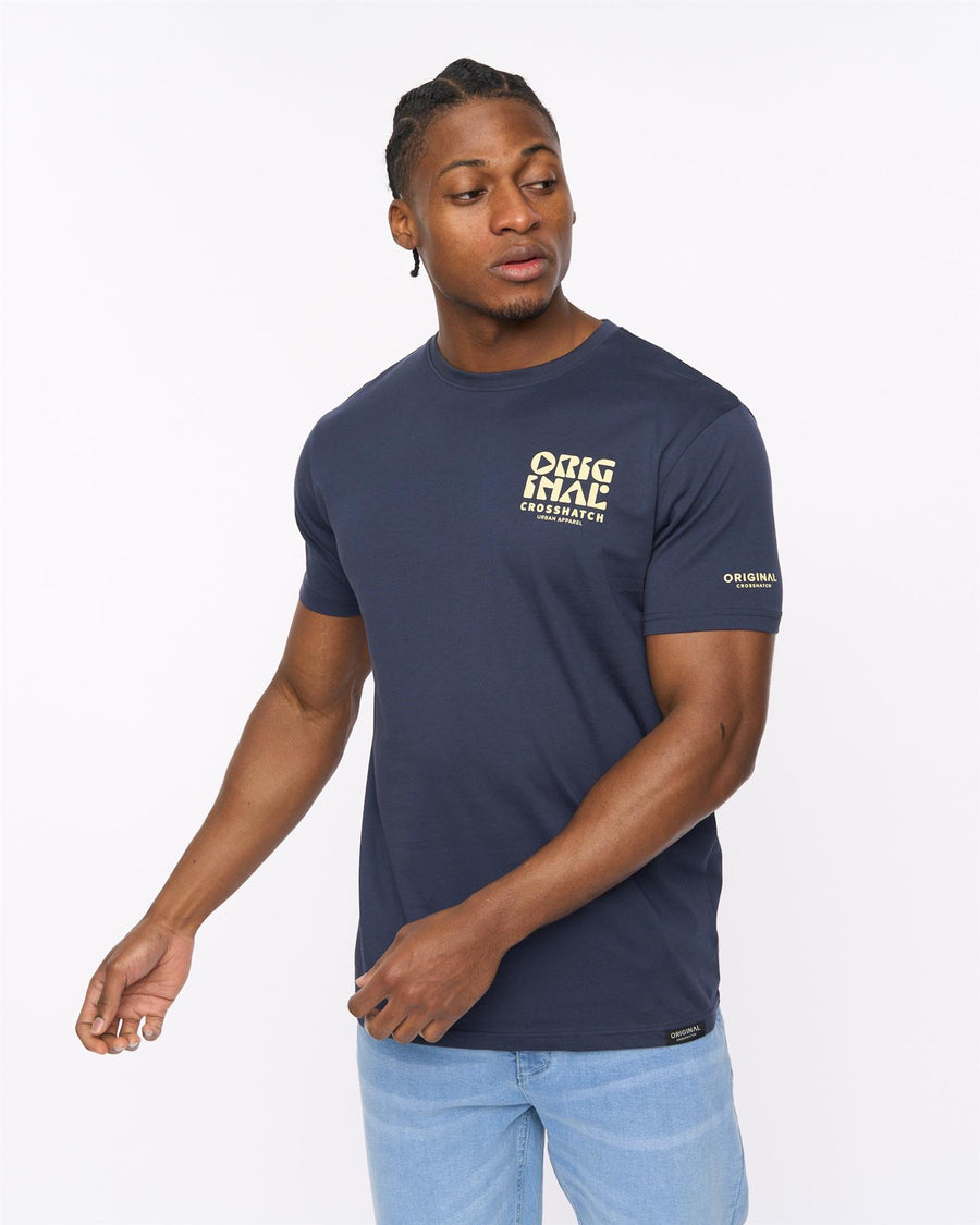 Mens Wellmoores T-Shirt Navy