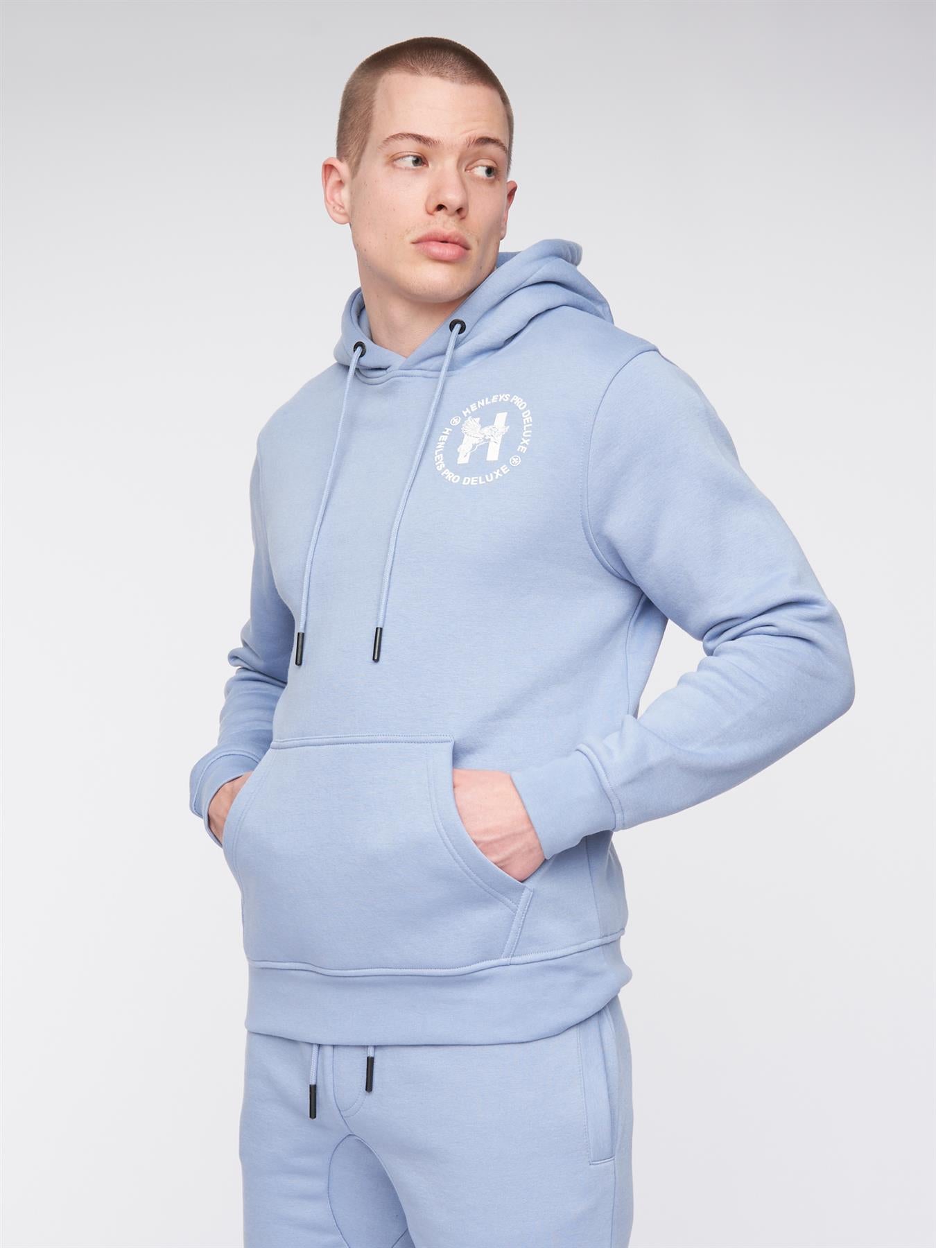 Mens Metafone Hoodie Steel Blue