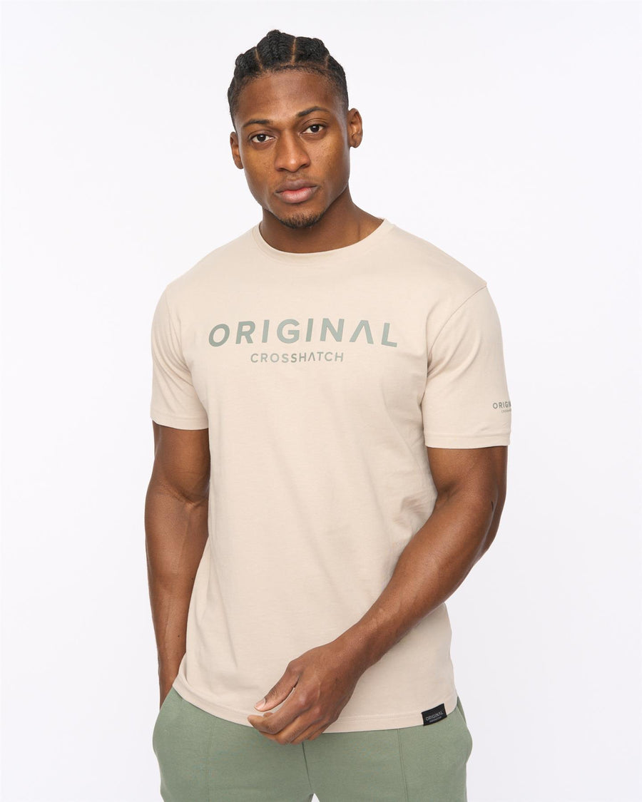 Mens Bardon T-Shirt Light Stone