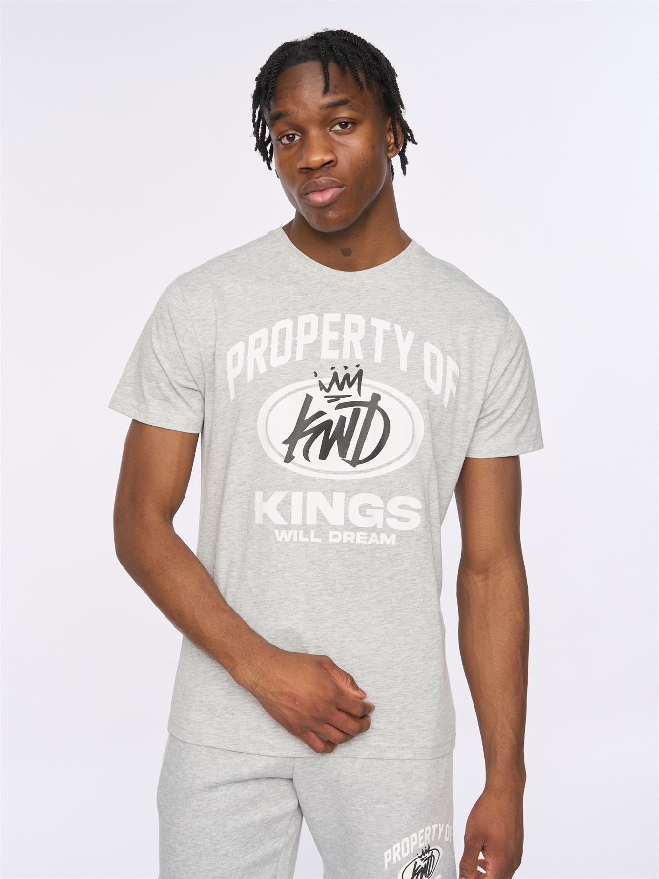 Mens Prop T-Shirt Grey Marl