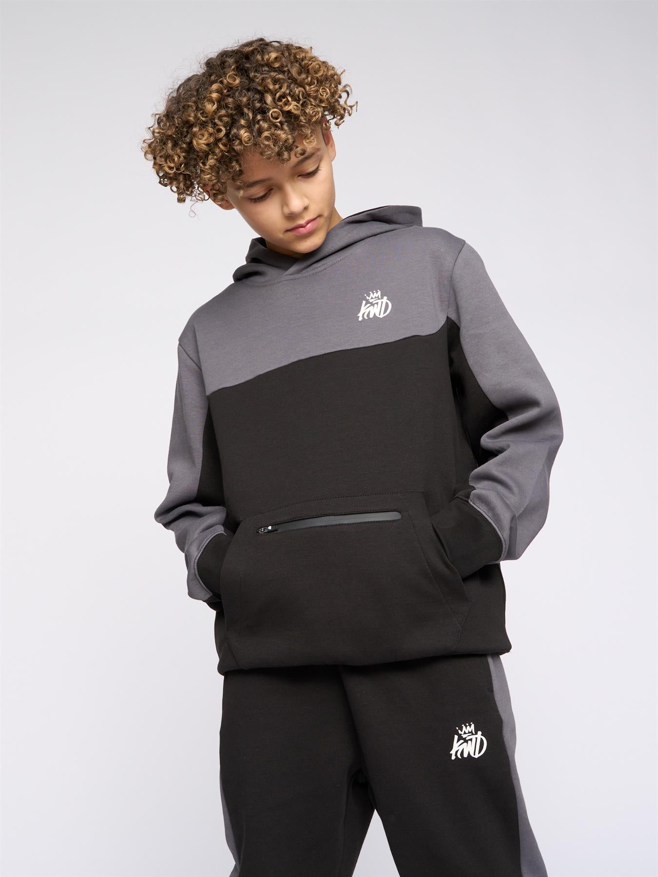 Kids Boys Techy Tracksuit Black